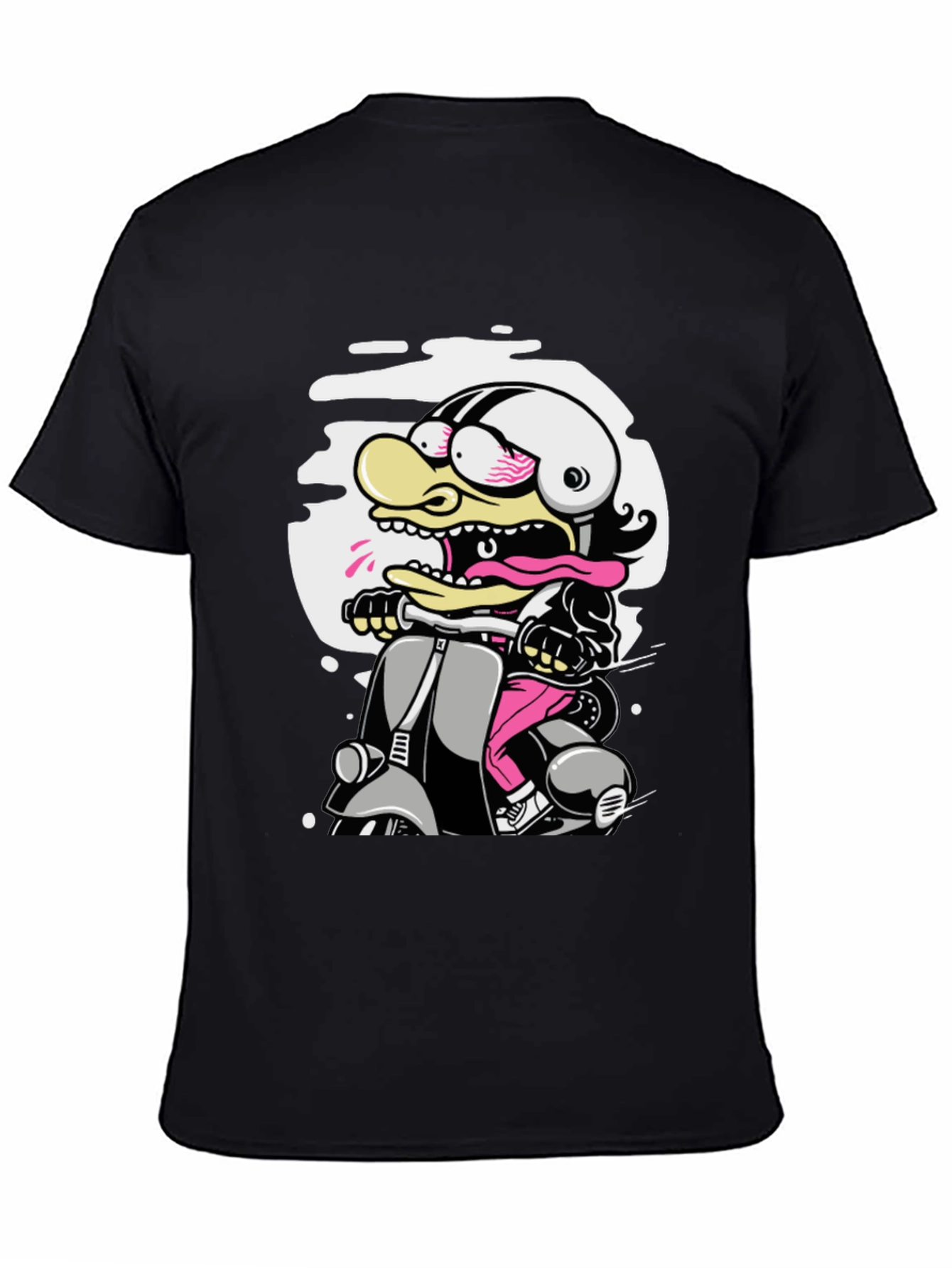 Cartoon Duck Scooter T-Shirt