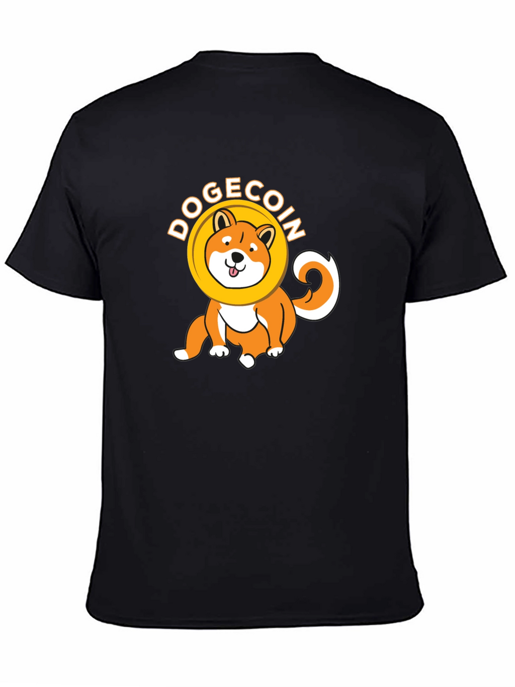 Dogecoin Crypto Black T-Shirt