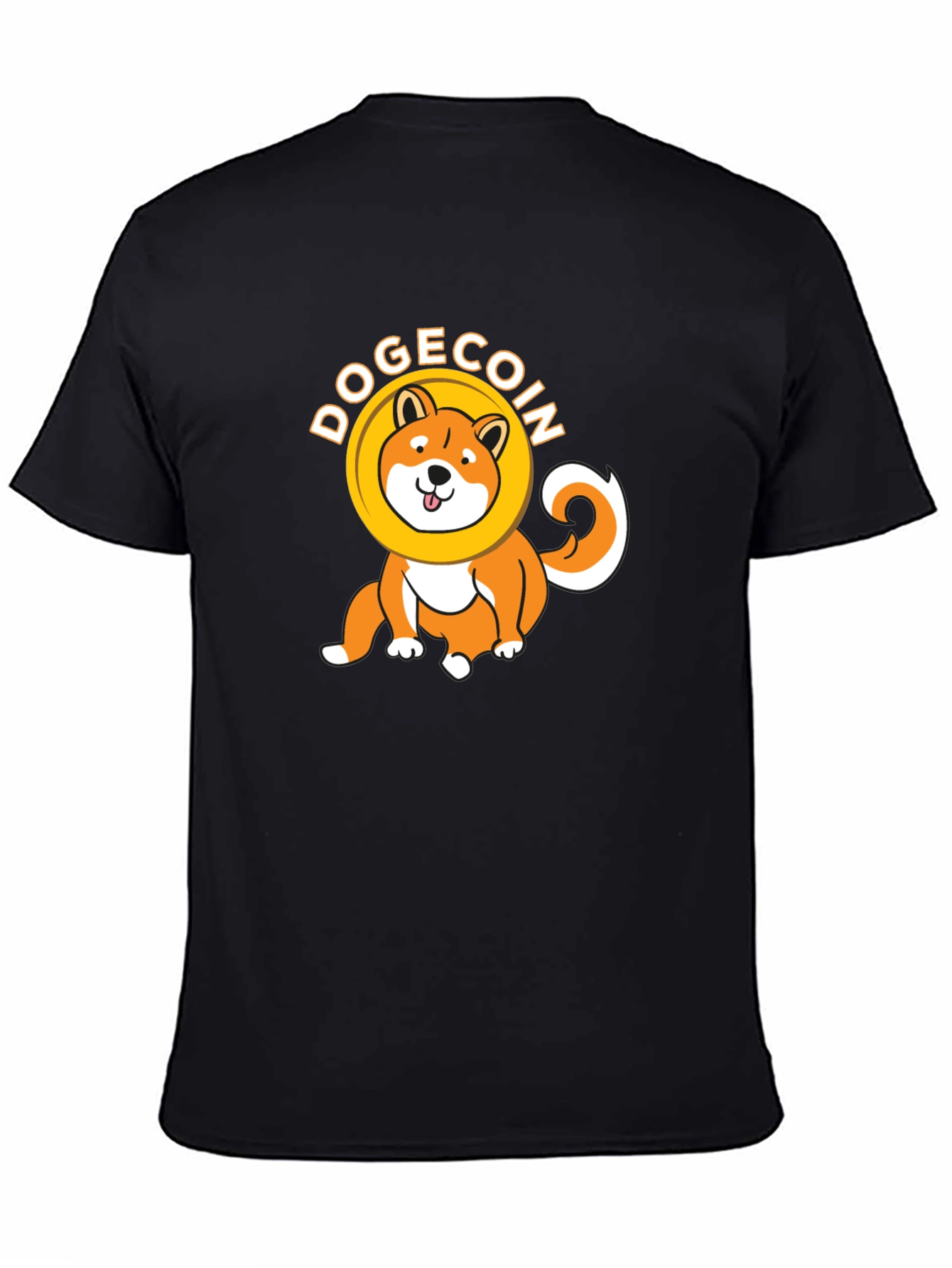 Dogecoin Crypto Black T-Shirt
