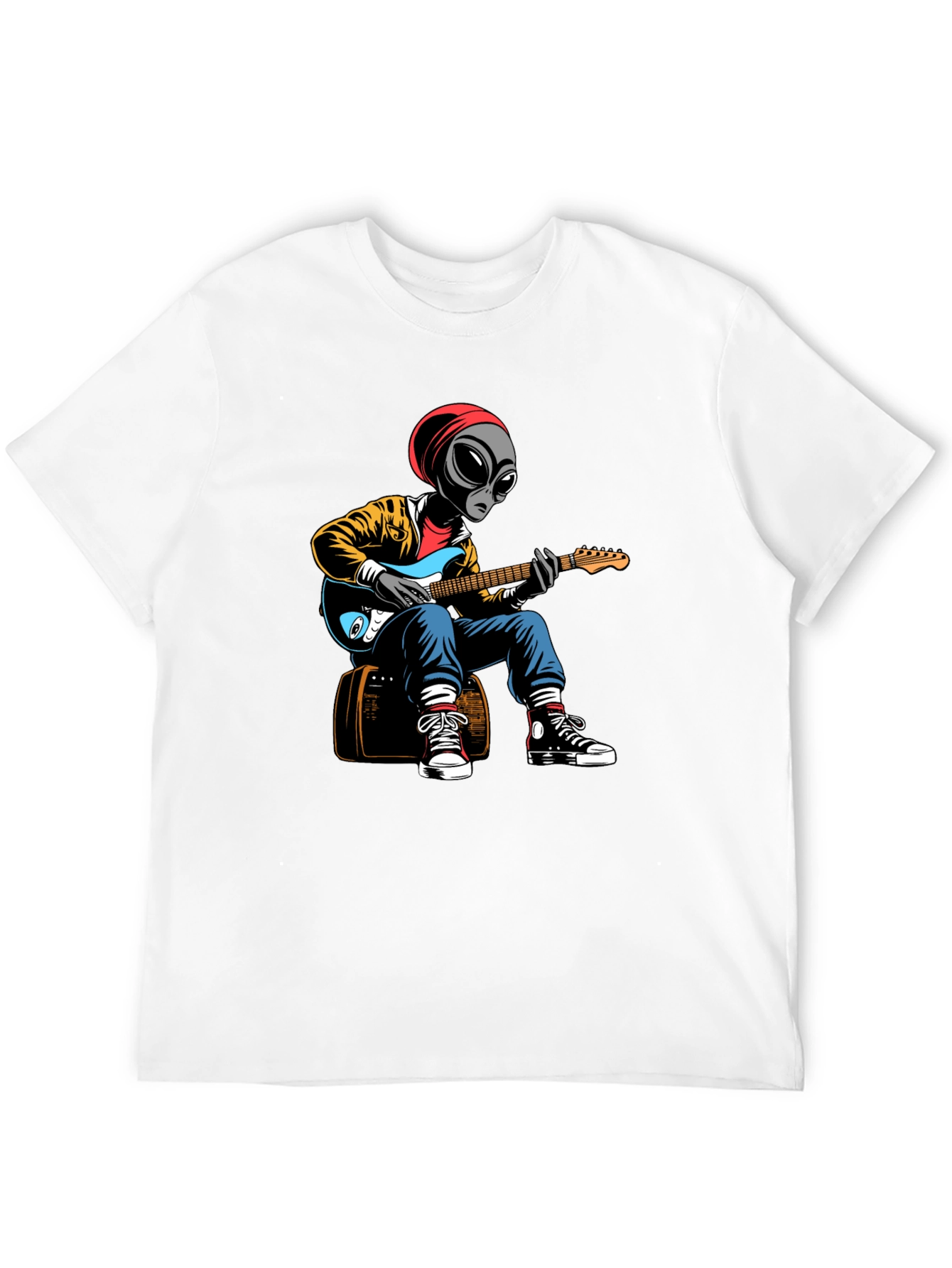 Alien Guitarist Graphic T-Shirt