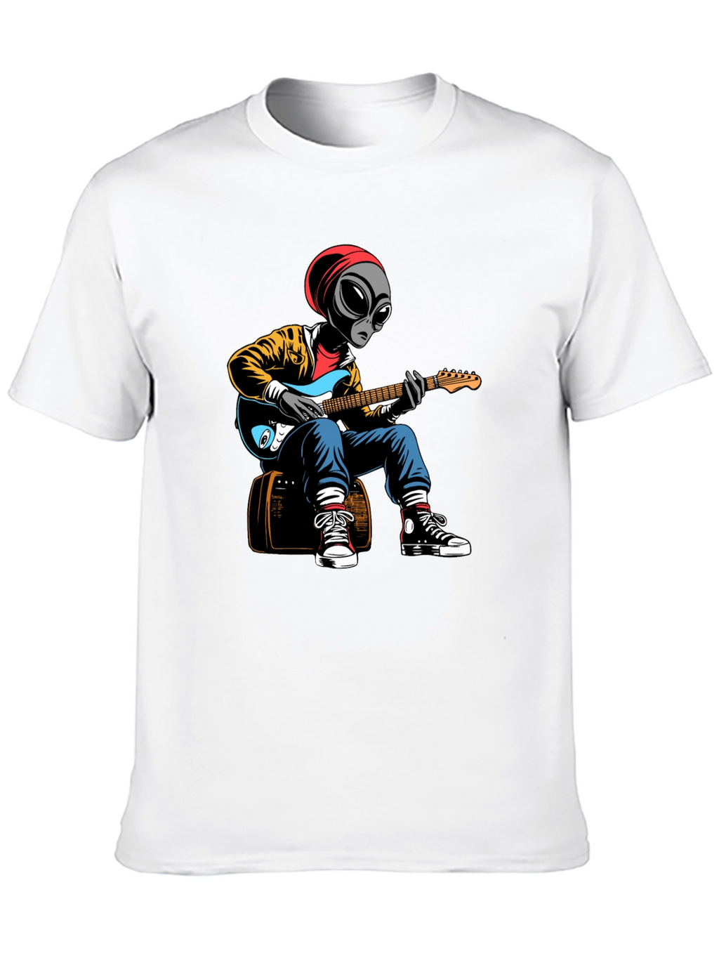 Alien Guitarist Graphic T-Shirt