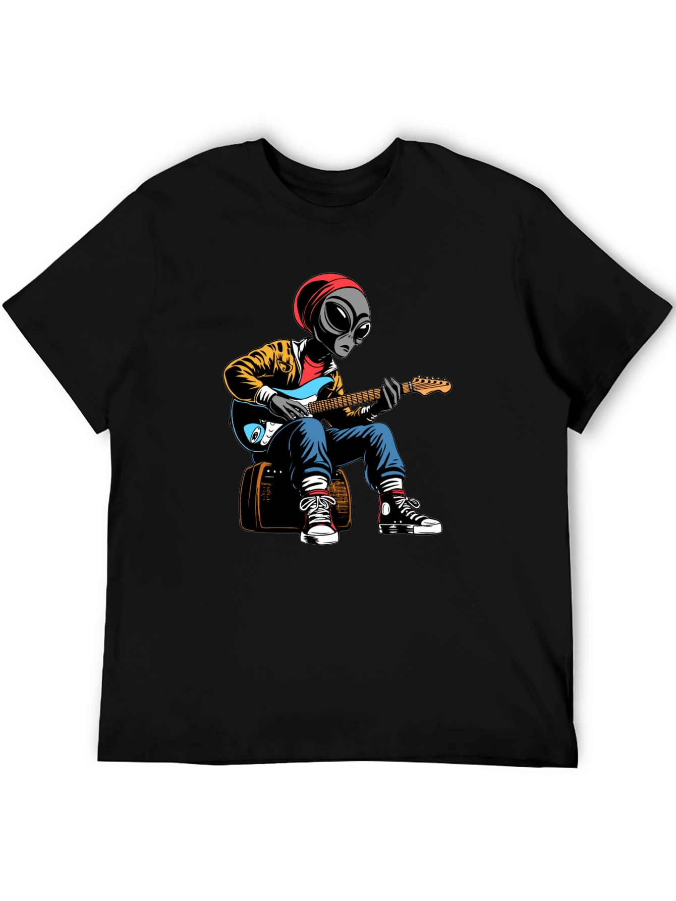 Alien Guitarist Graphic T-Shirt