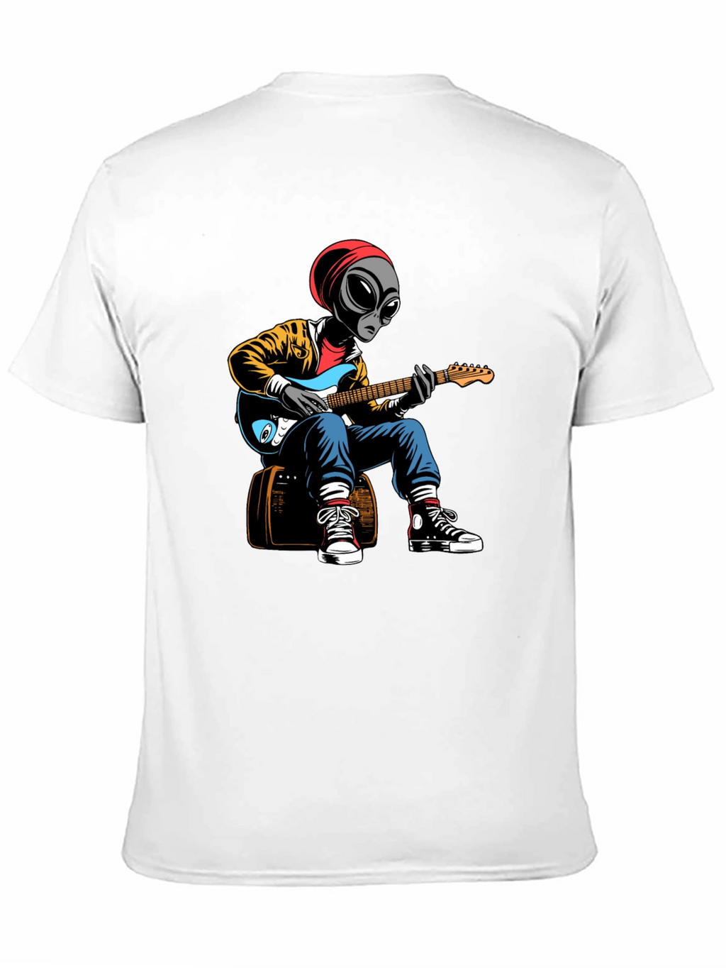Alien Guitarist Graphic T-Shirt