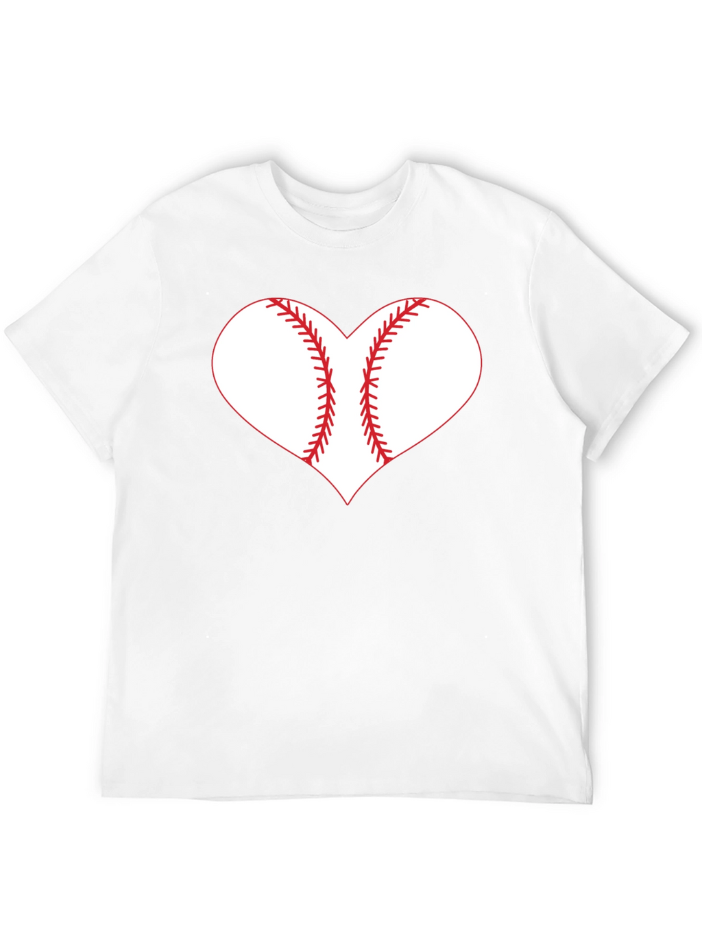 Baseball Heart Graphic Tee - Black T-Shirt