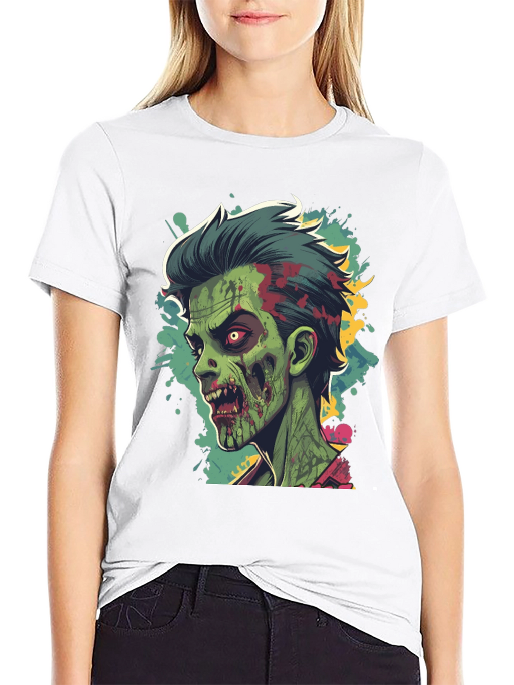 Zombie Graphic Tee - Cool Halloween Style
