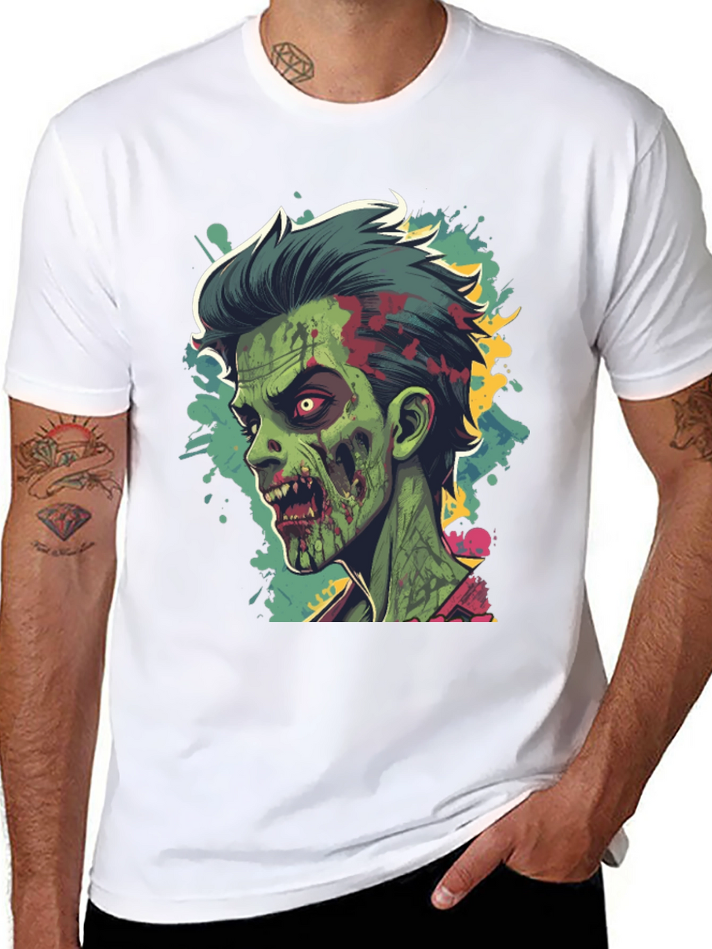 Zombie Graphic Tee - Cool Halloween Style