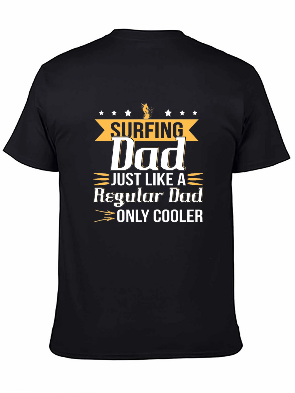 Surfing Dad Graphic T-Shirt - Cool Fathers Day Gift