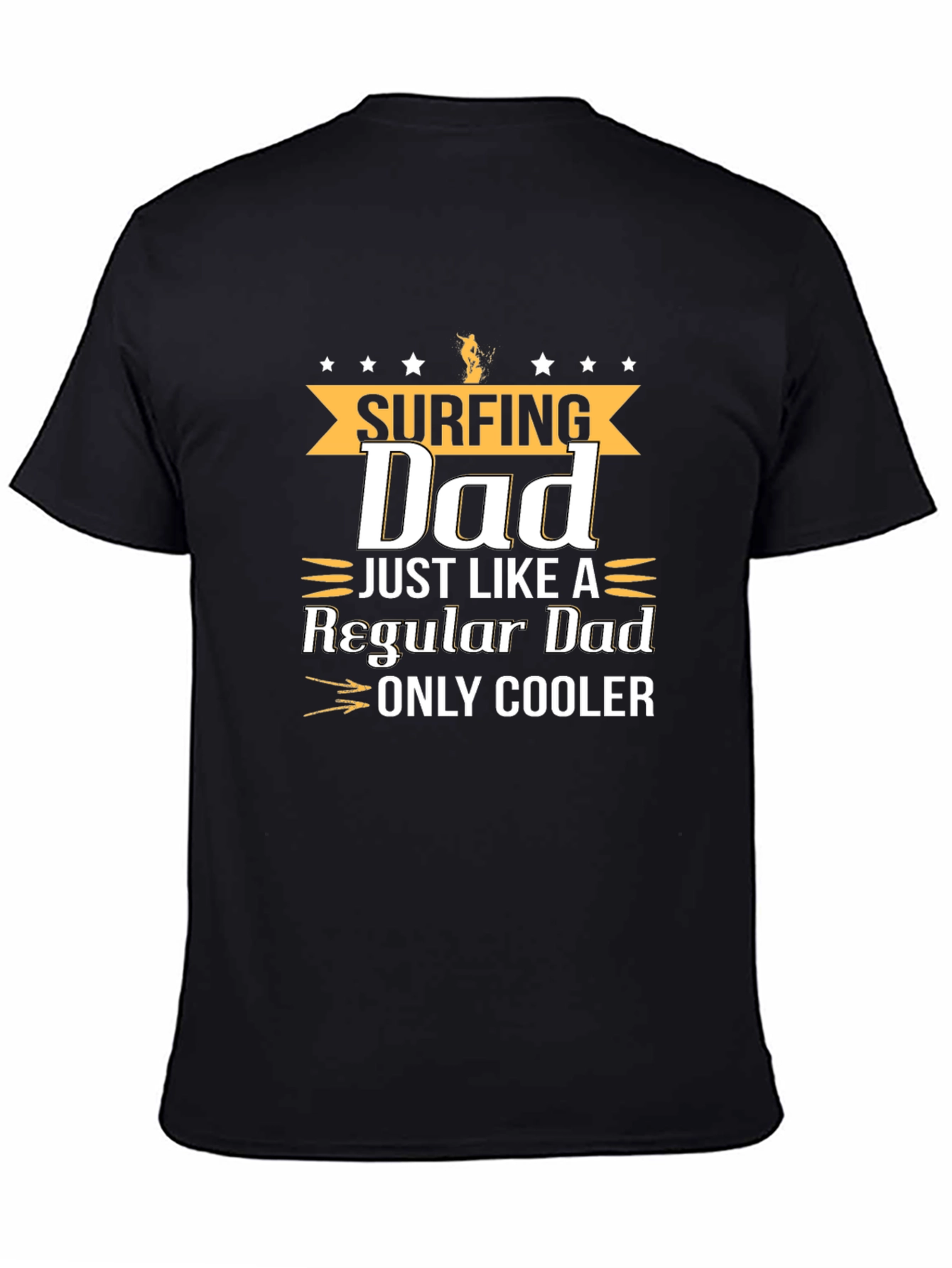 Surfing Dad Graphic T-Shirt - Cool Fathers Day Gift