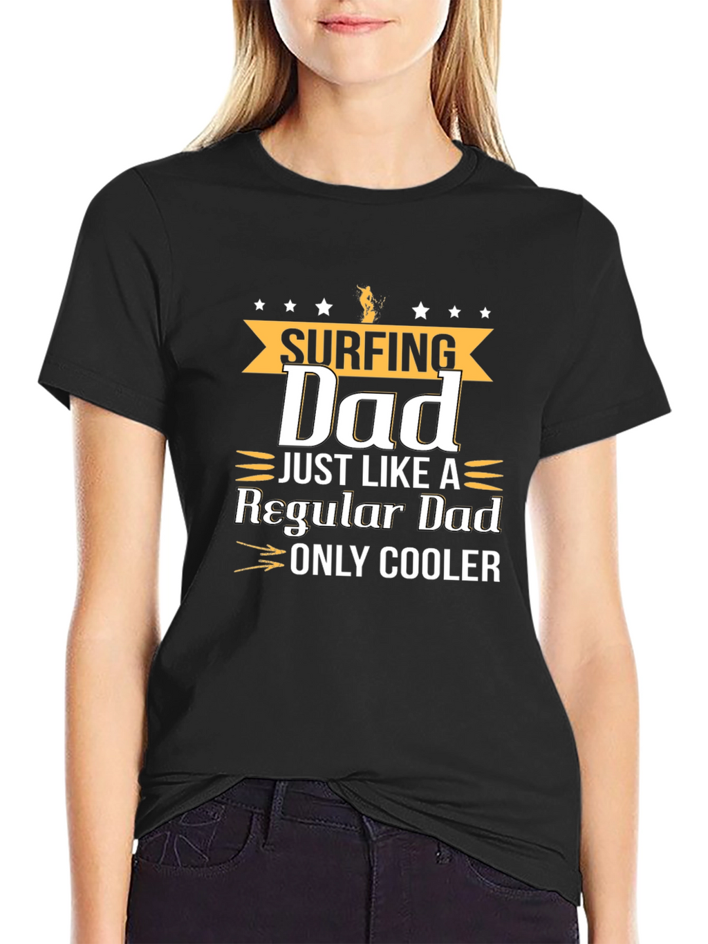 Surfing Dad Graphic T-Shirt - Cool Fathers Day Gift