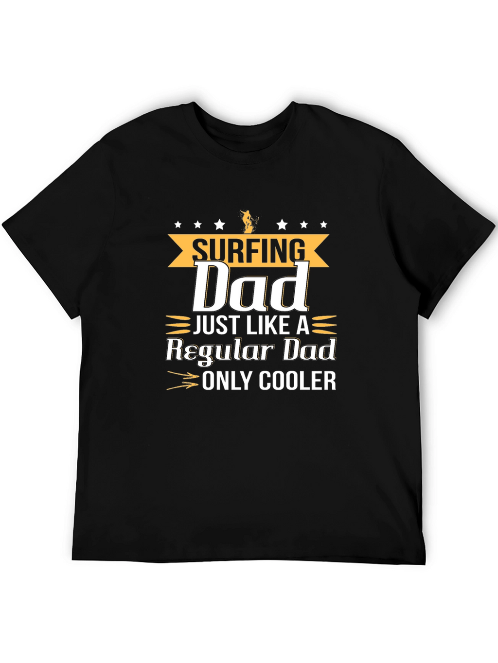 Surfing Dad Graphic T-Shirt - Cool Fathers Day Gift