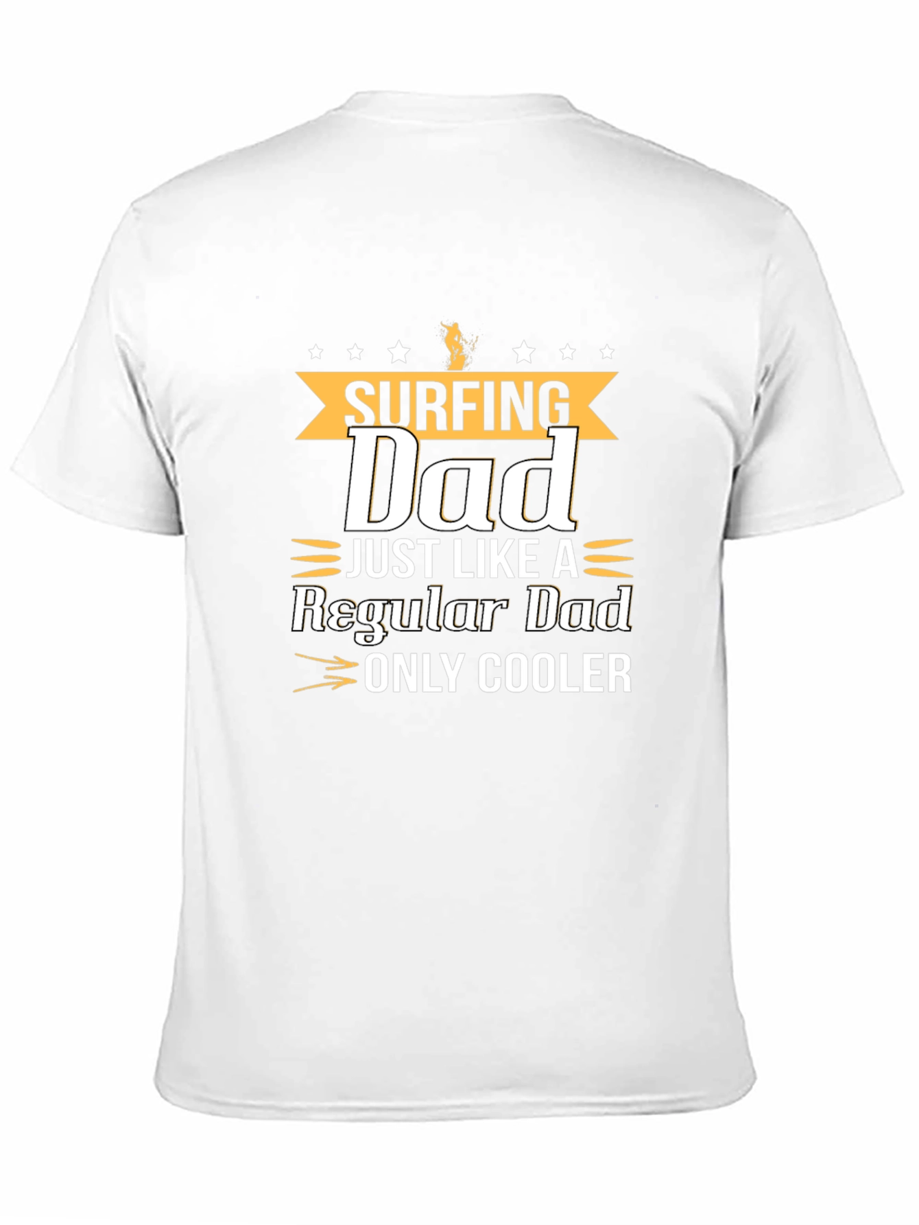 Surfing Dad Graphic T-Shirt - Cool Fathers Day Gift