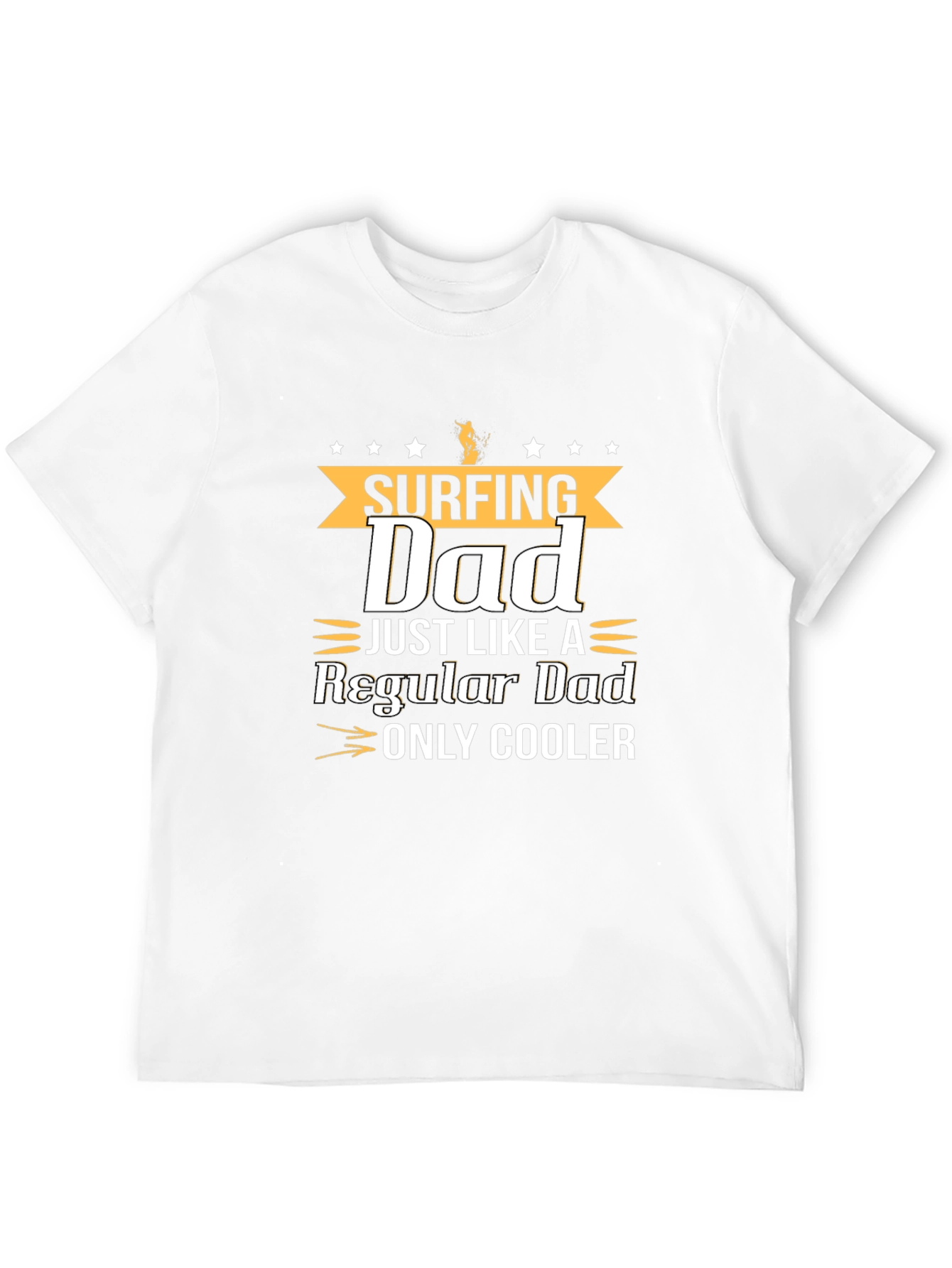 Surfing Dad Graphic T-Shirt - Cool Fathers Day Gift