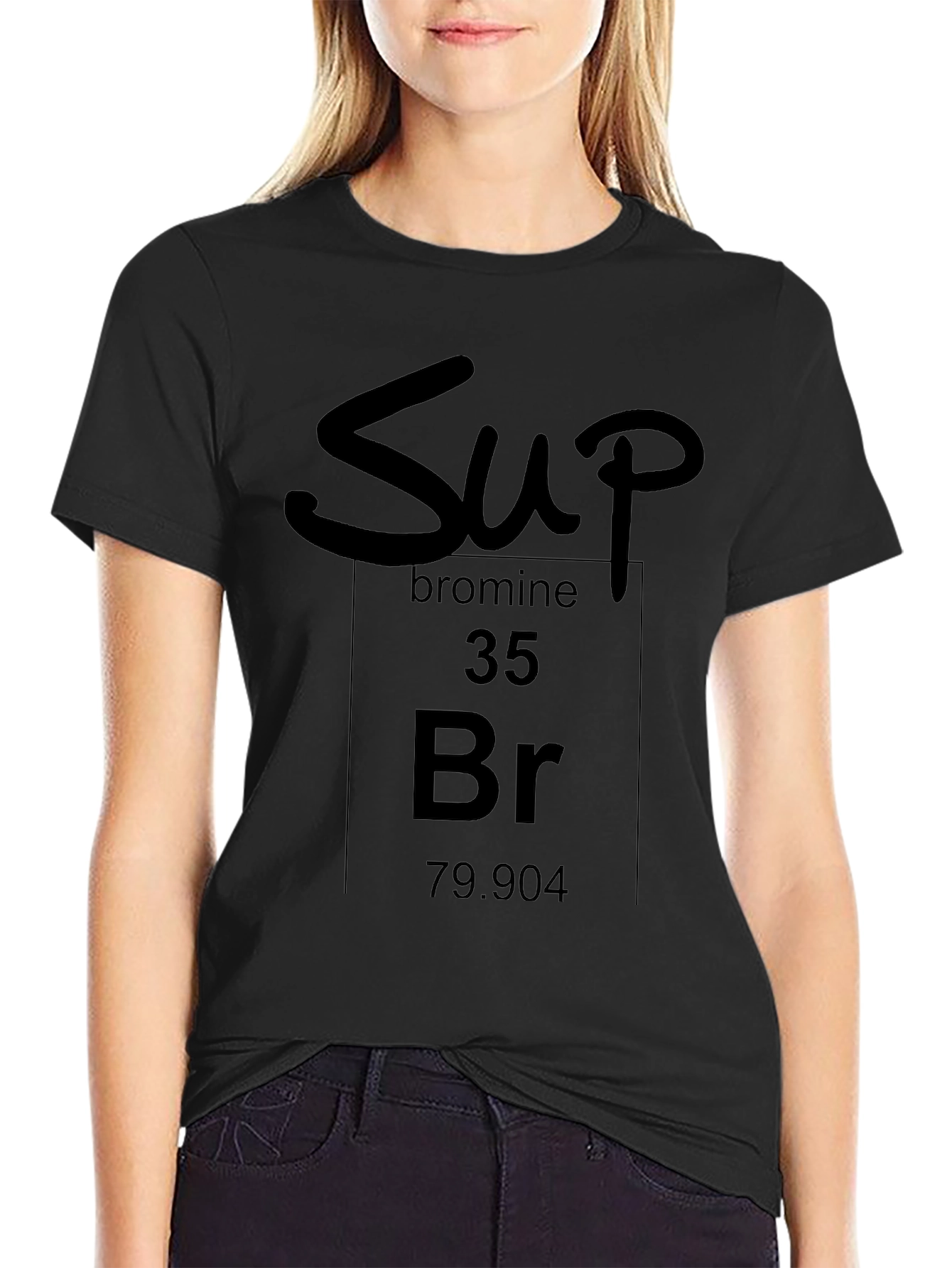 Sup Bromine Periodic Table Black T-Shirt