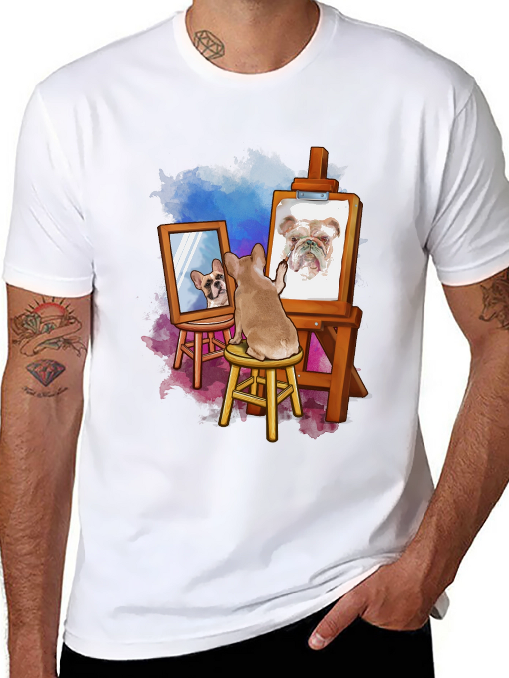 Dog Painting Dog T-Shirt