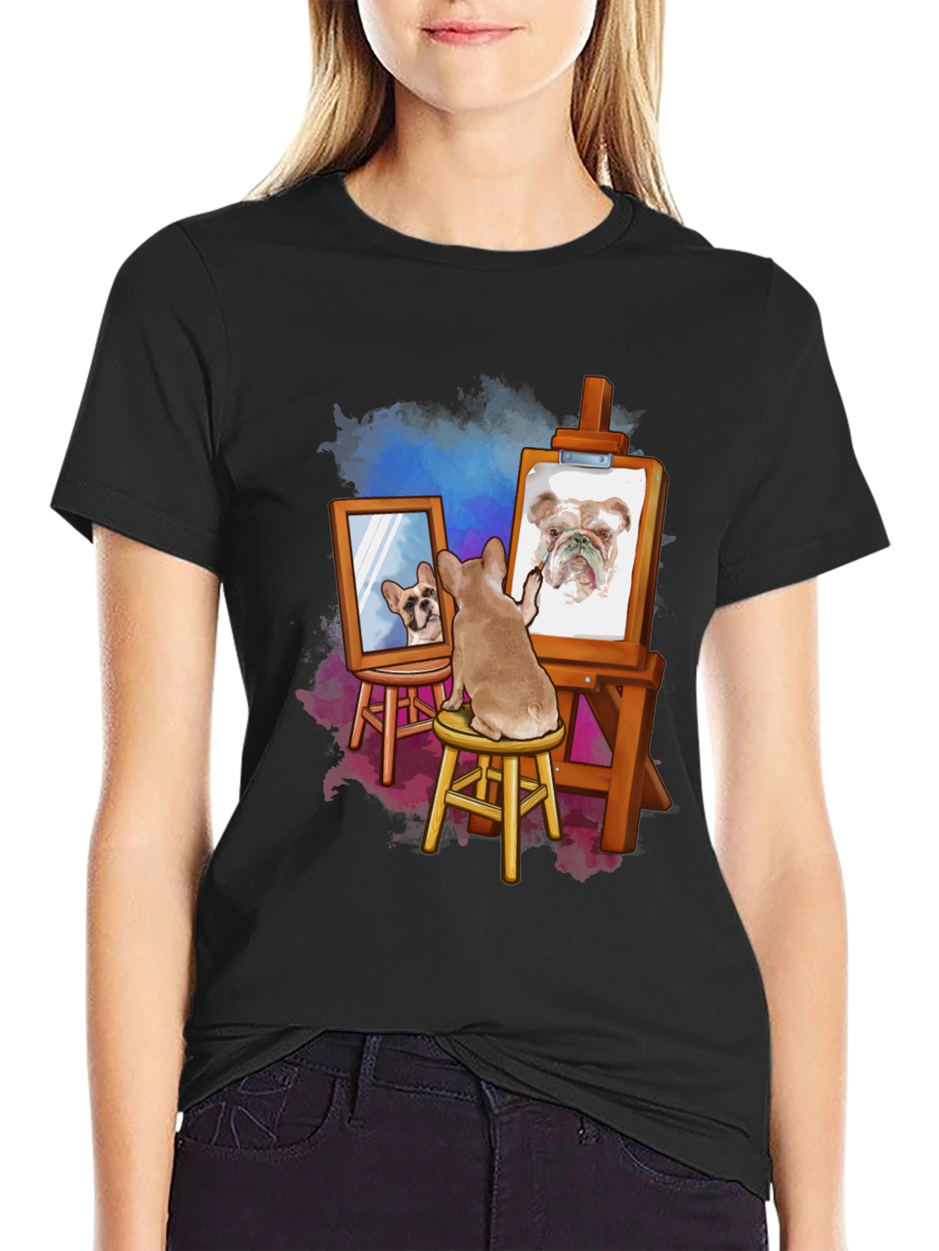 Dog Painting Dog T-Shirt