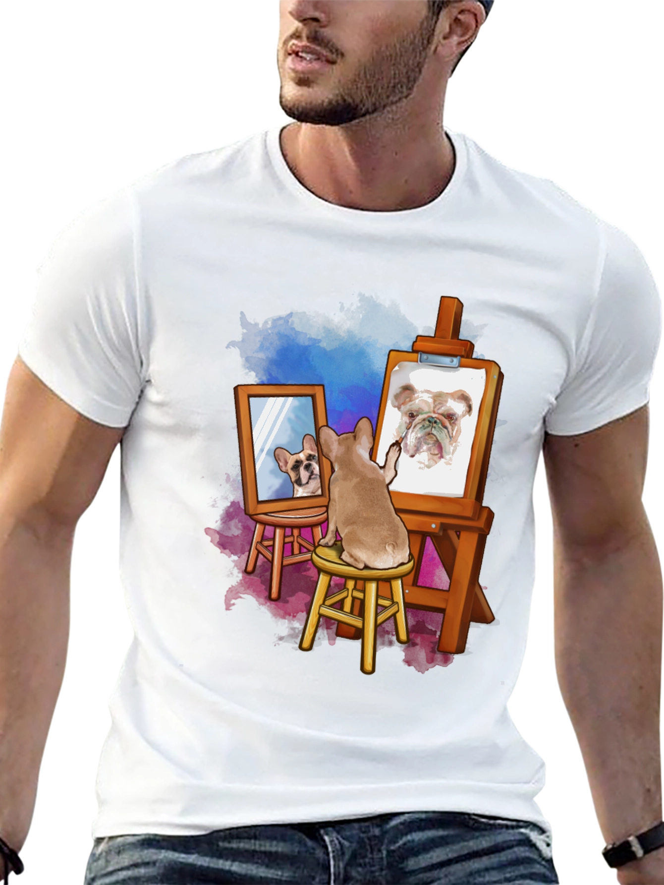 Dog Painting Dog T-Shirt