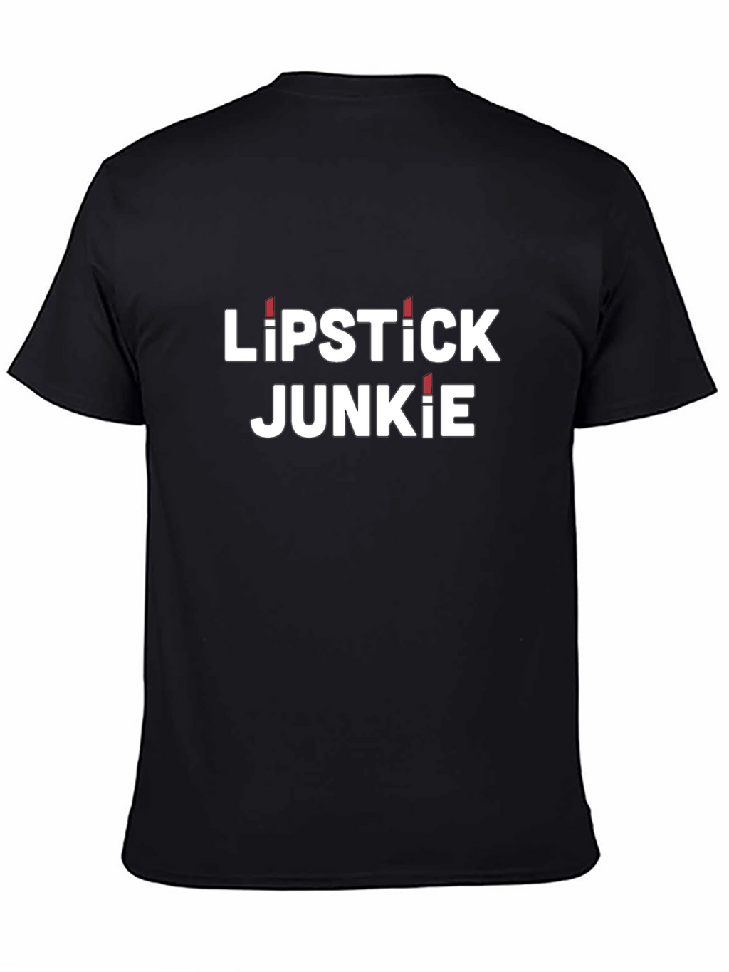 Lipstick Junkie Black Graphic Tee