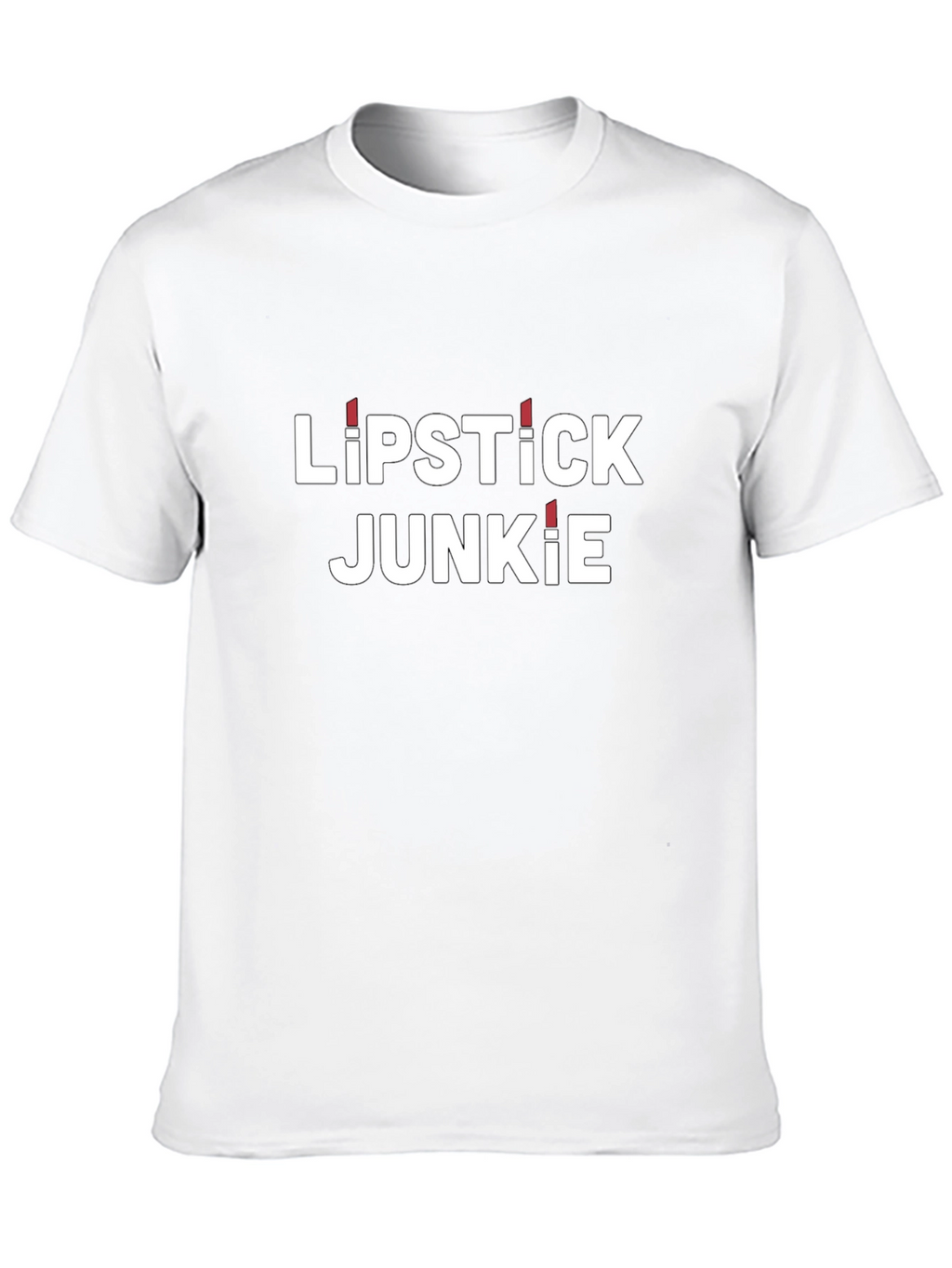 Lipstick Junkie Black Graphic Tee