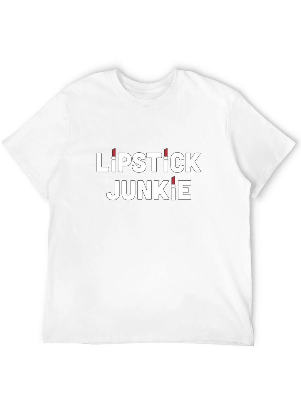 Lipstick Junkie Black Graphic Tee