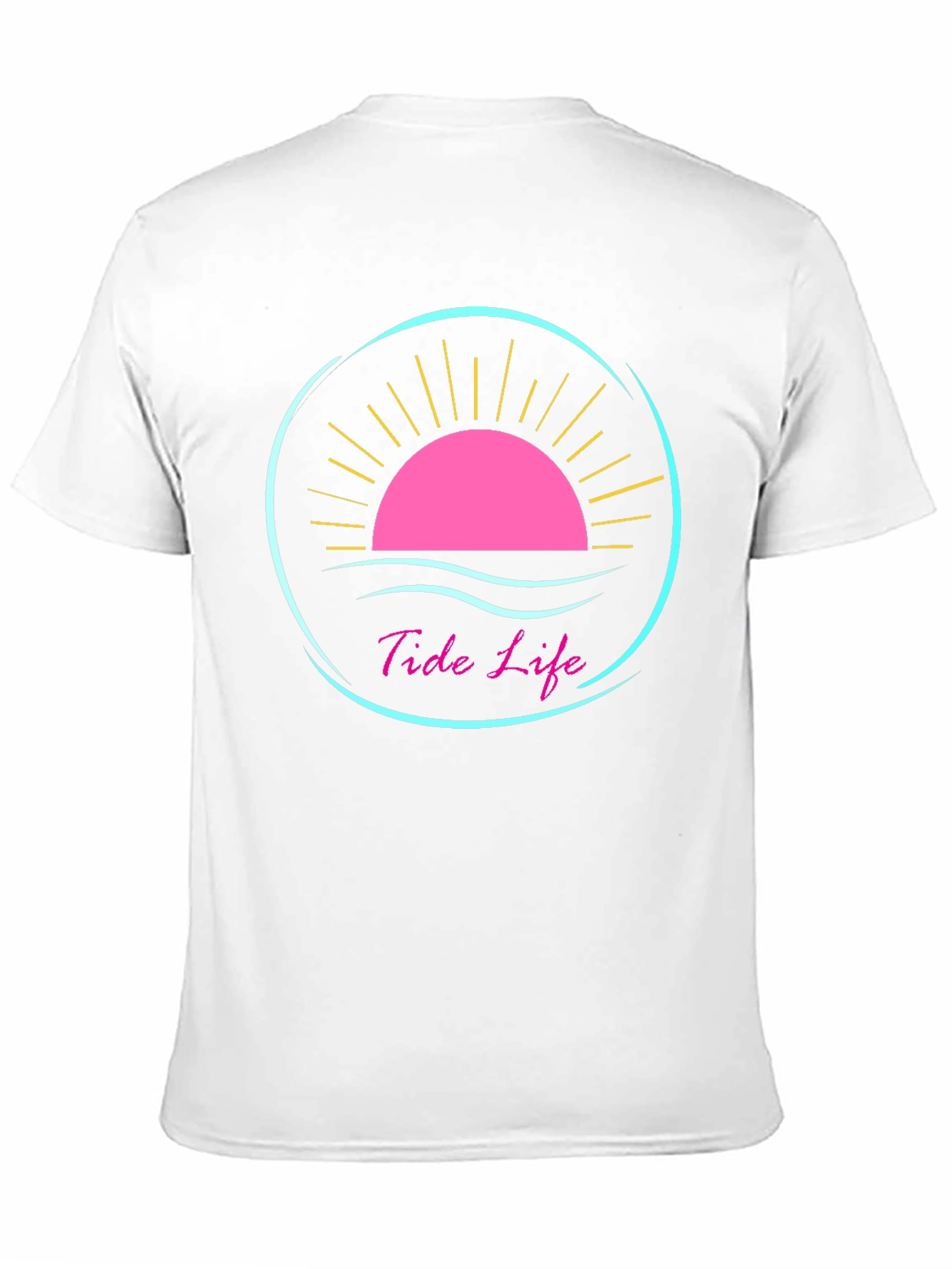 Tide Life Black Graphic Tee