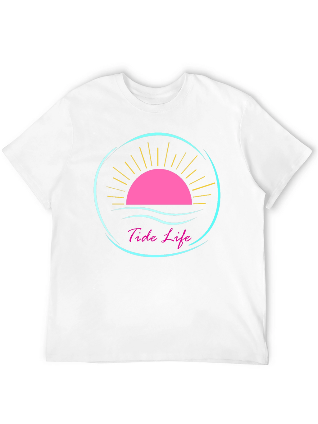 Tide Life Black Graphic Tee