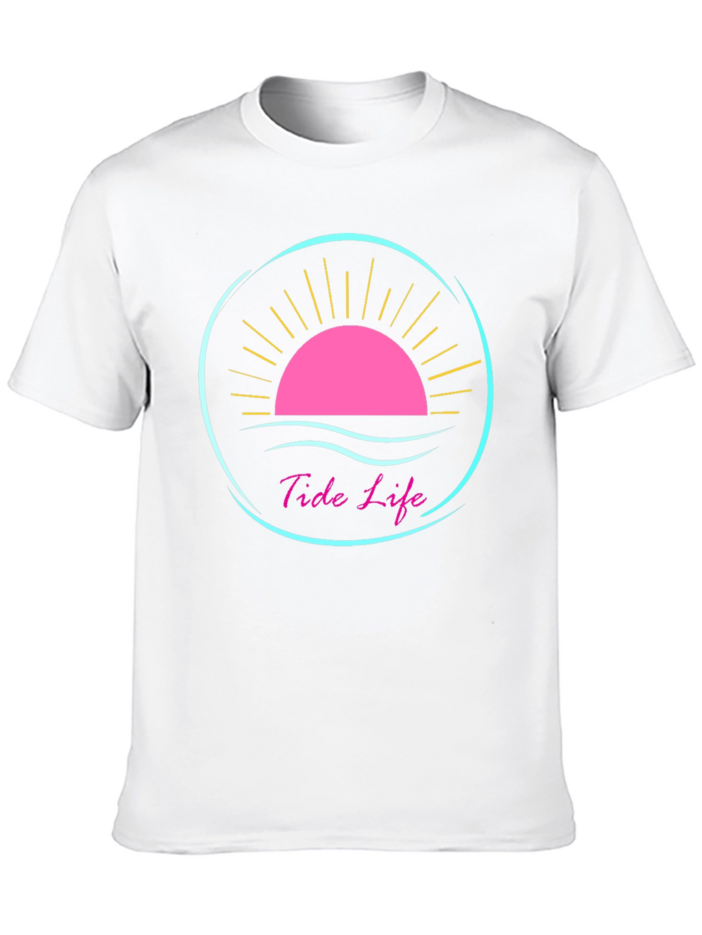 Tide Life Black Graphic Tee