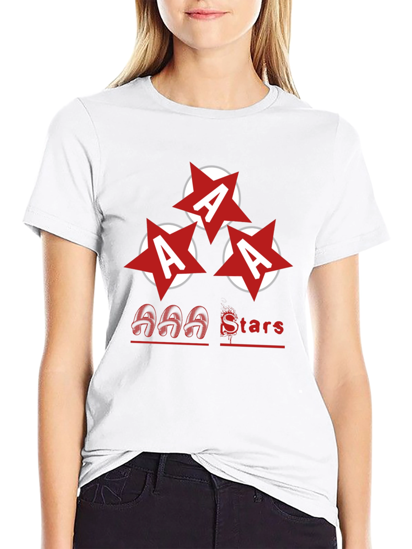 AAA Stars Graphic Tee - Bold and Stylish