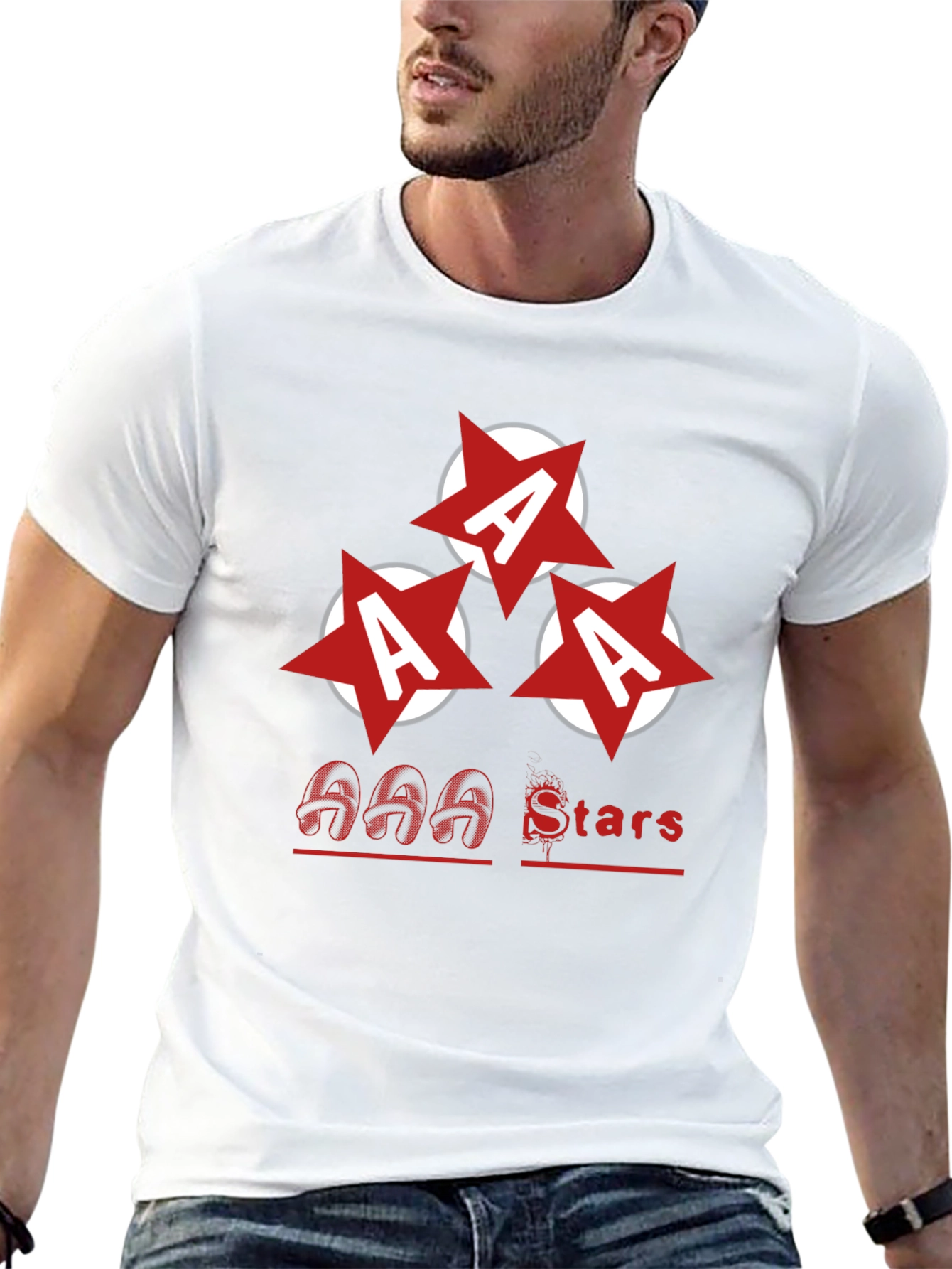 AAA Stars Graphic Tee - Bold and Stylish