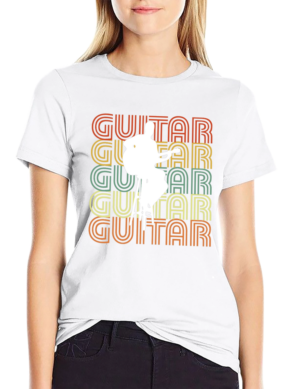 Retro Guitar Player T-Shirt