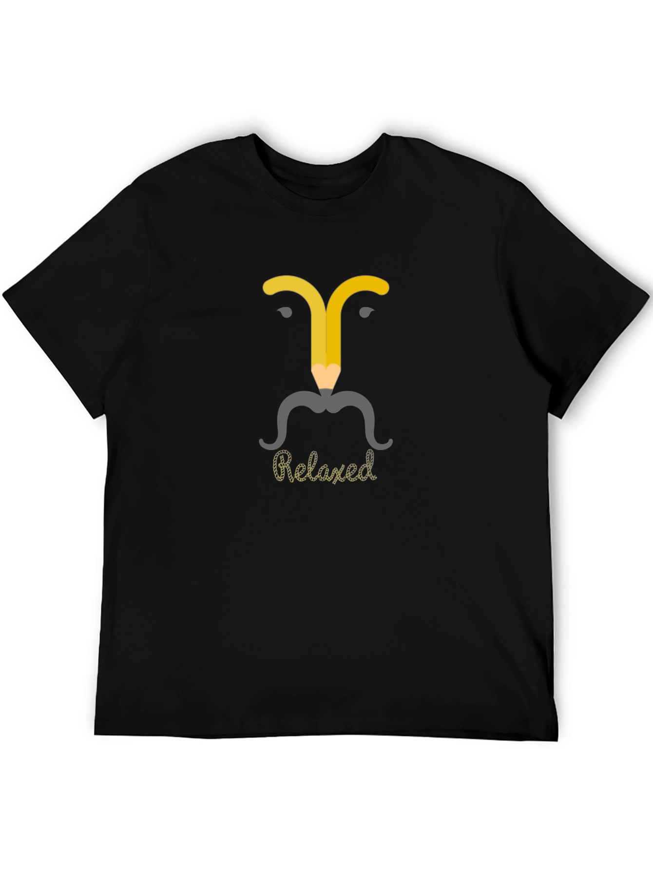 Relaxed Pencil Man Graphic T-Shirt - Modern Casual Wear