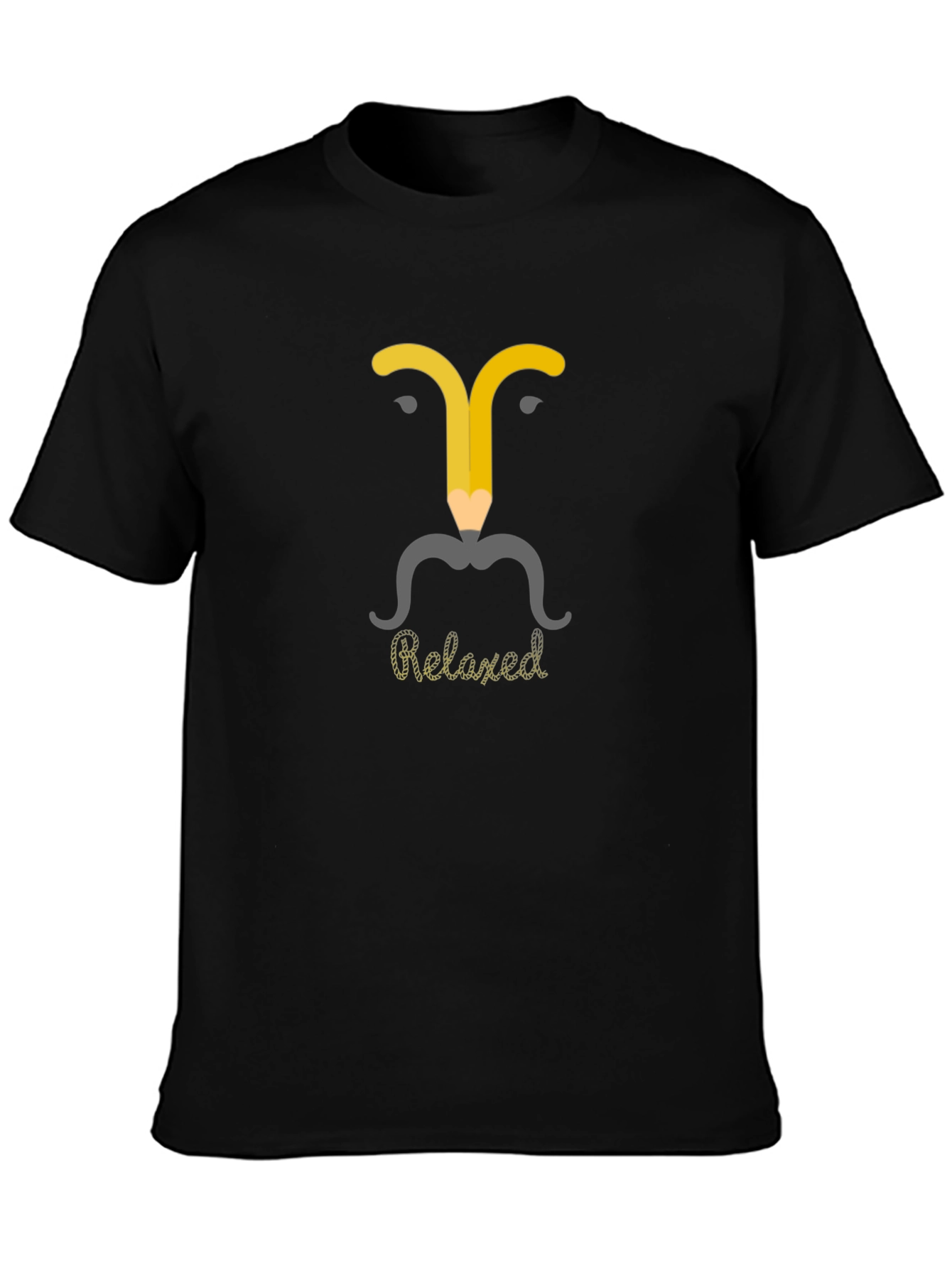 Relaxed Pencil Man Graphic T-Shirt - Modern Casual Wear