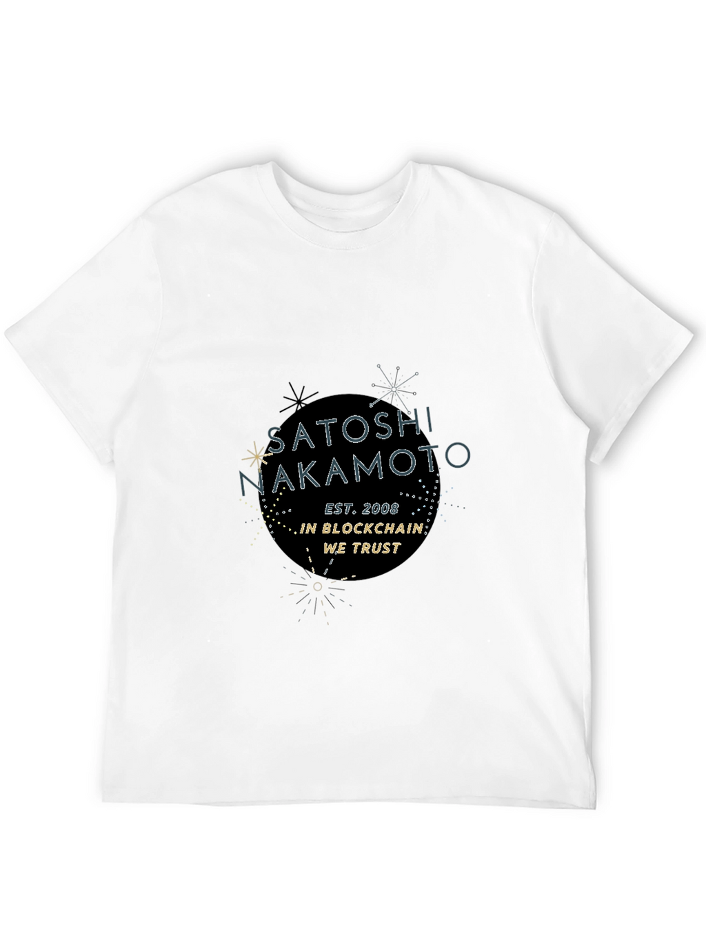 Satoshi Nakamoto Black T-Shirt - Blockchain Crypto Tee