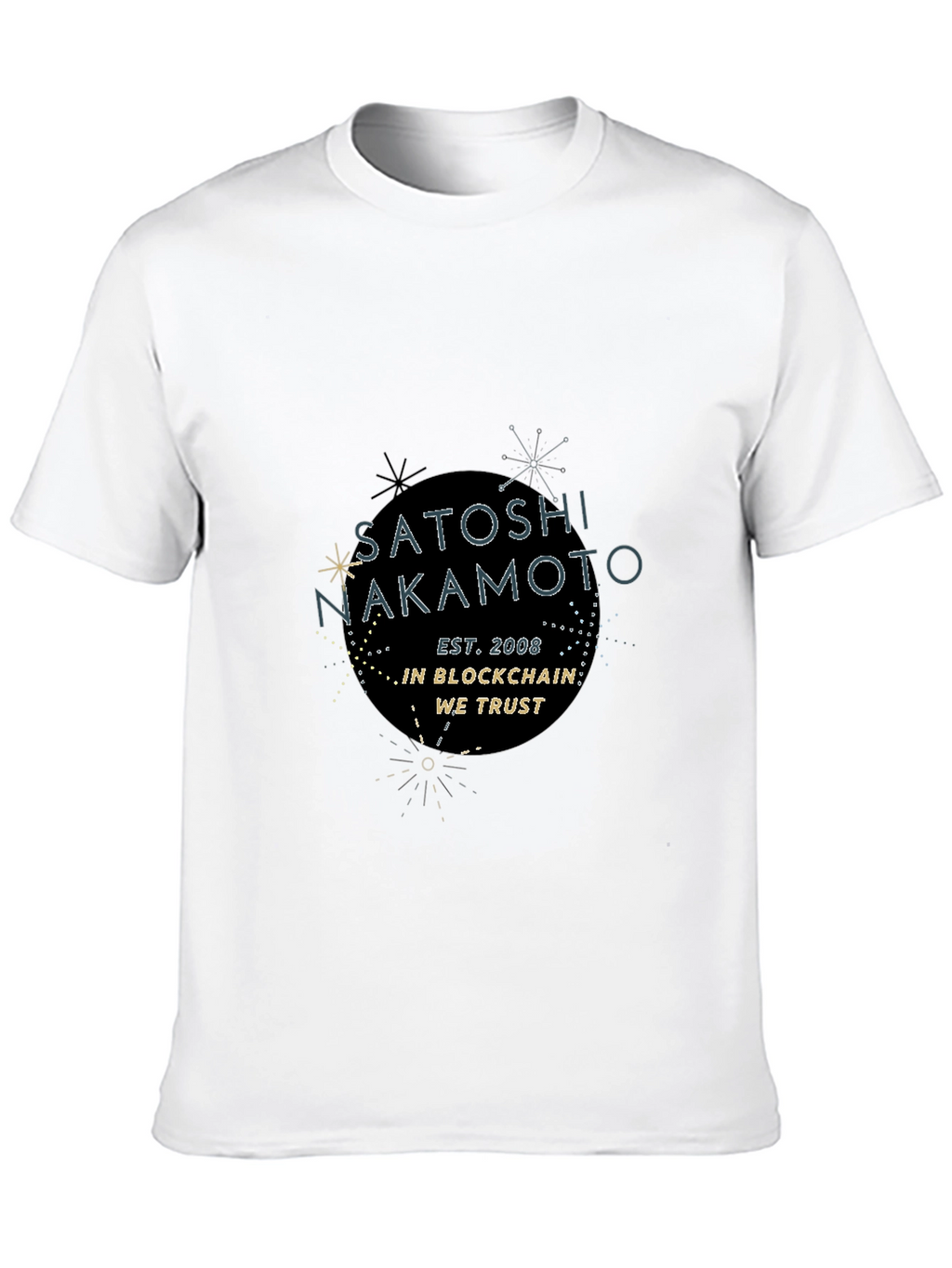 Satoshi Nakamoto Black T-Shirt - Blockchain Crypto Tee