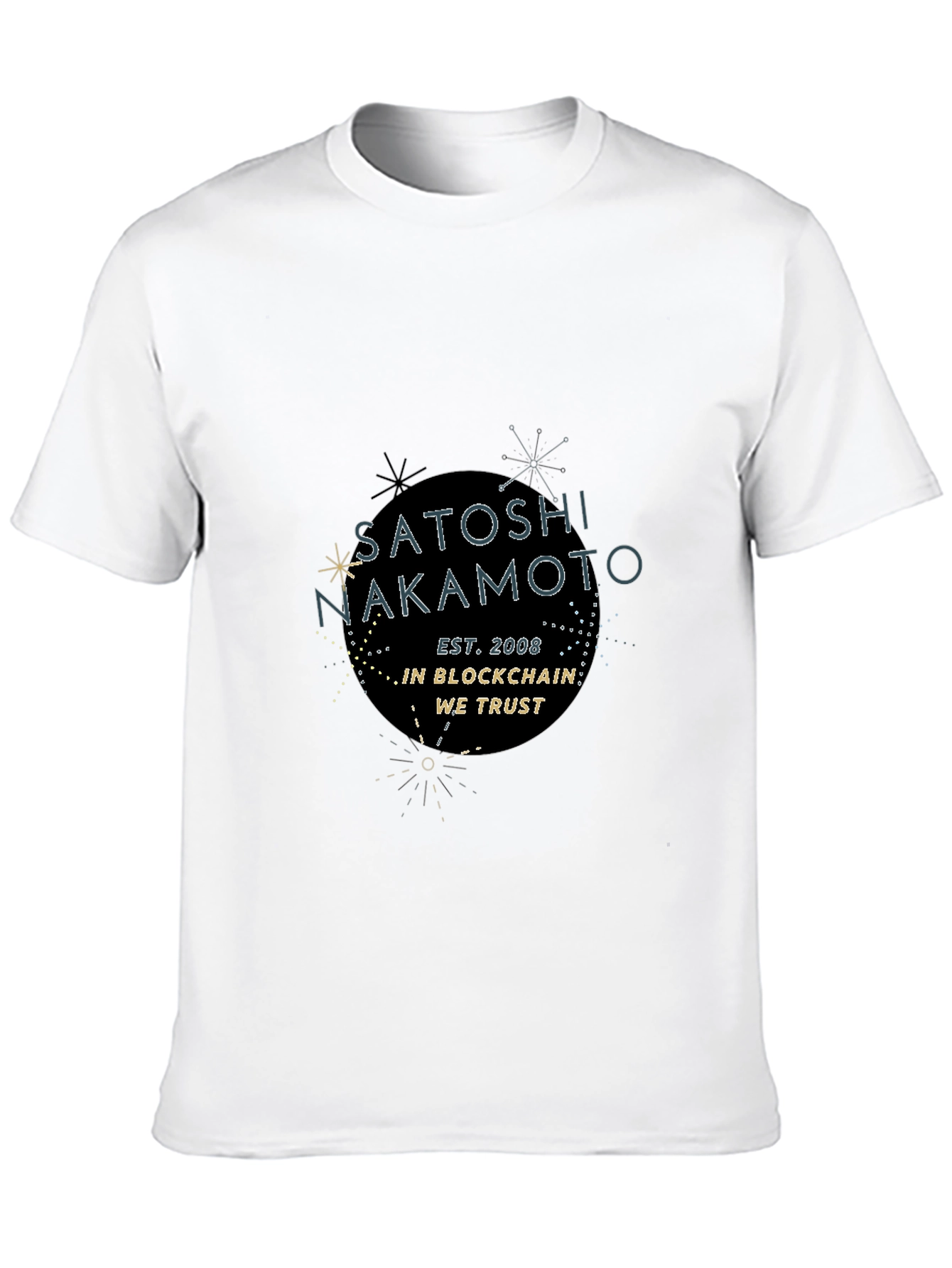 Satoshi Nakamoto Black T-Shirt - Blockchain Crypto Tee