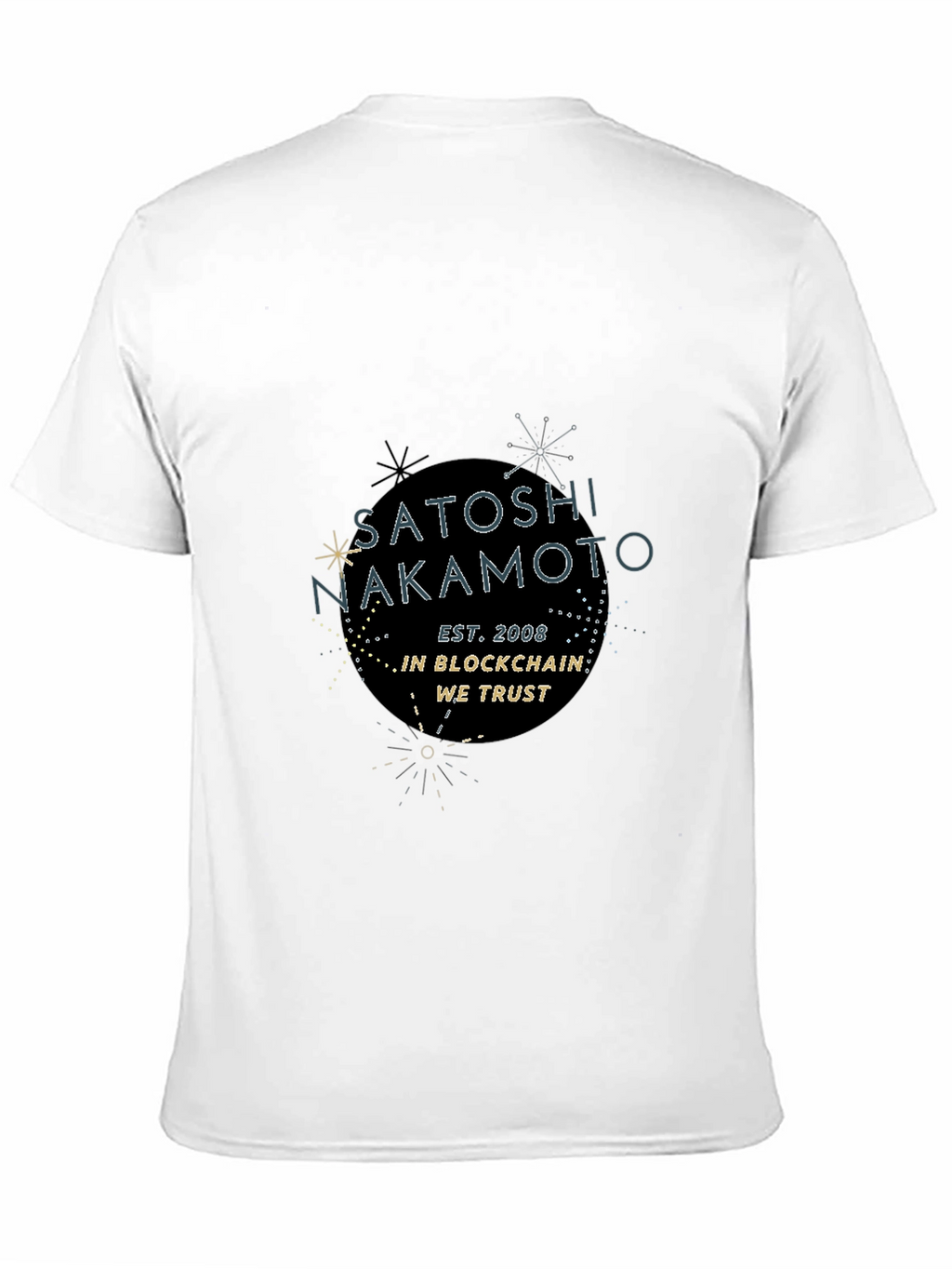 Satoshi Nakamoto Black T-Shirt - Blockchain Crypto Tee