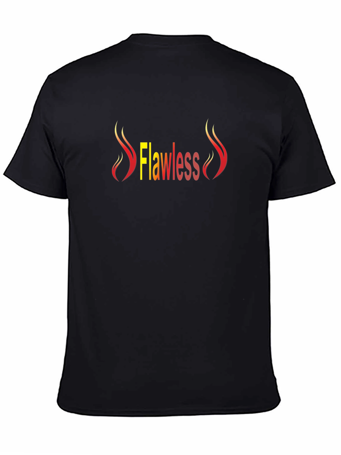 Flawless Flame Graphic Black T-Shirt