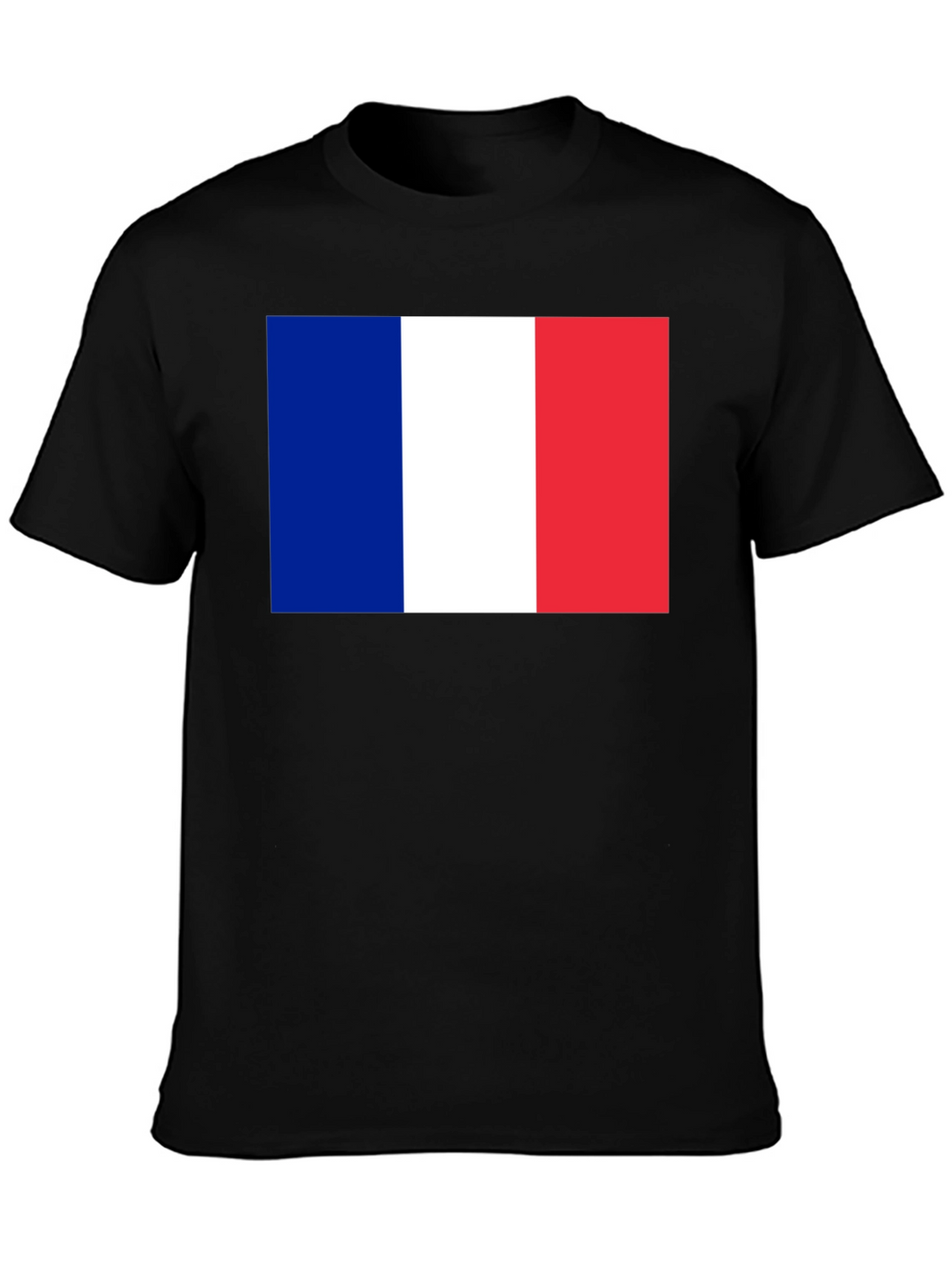 French Flag T-Shirt - Casual Graphic Tee