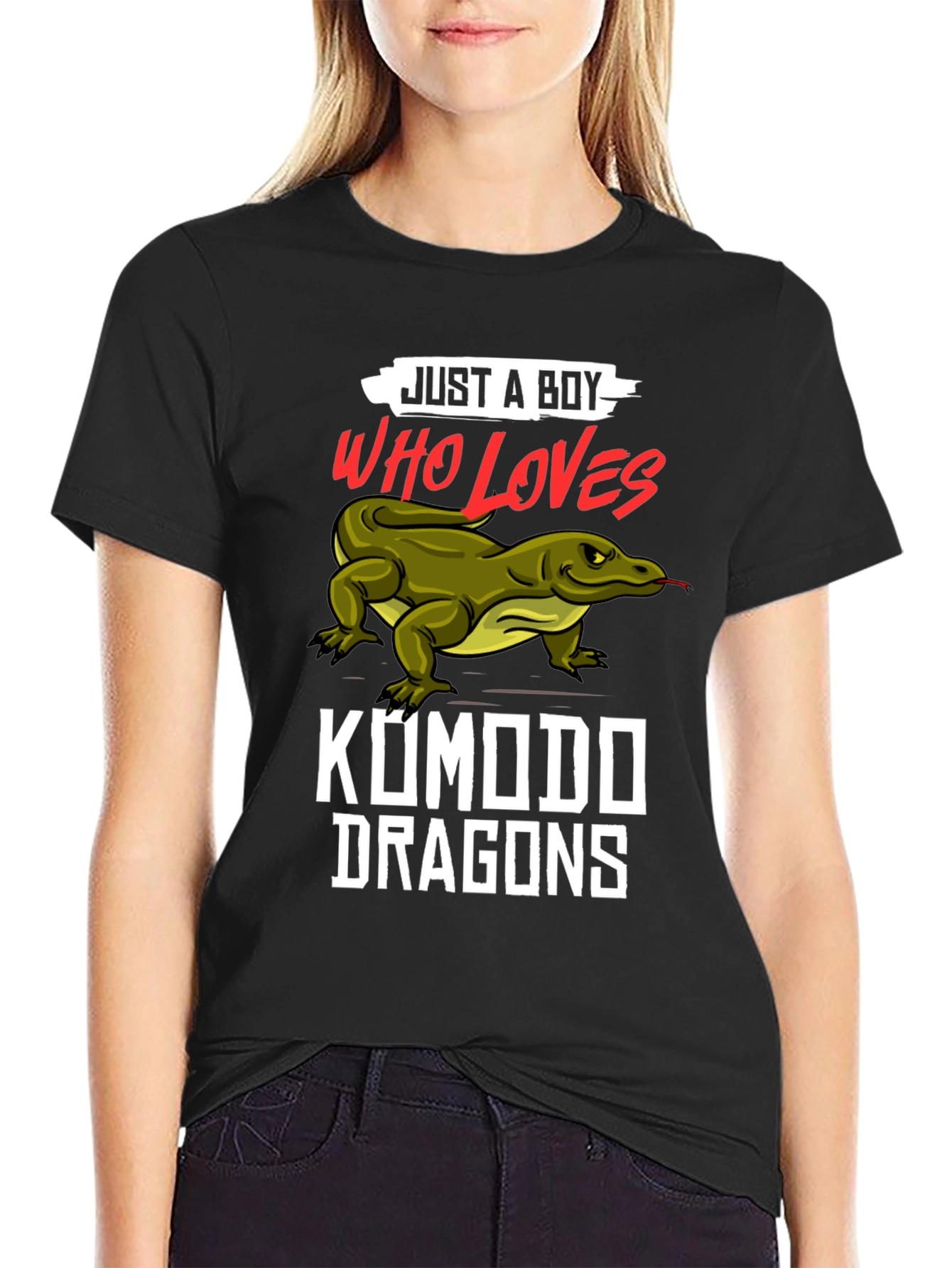 Just A Boy Who Loves Komodo Dragons T-Shirt