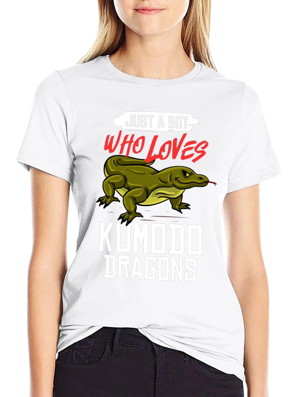 Just A Boy Who Loves Komodo Dragons T-Shirt