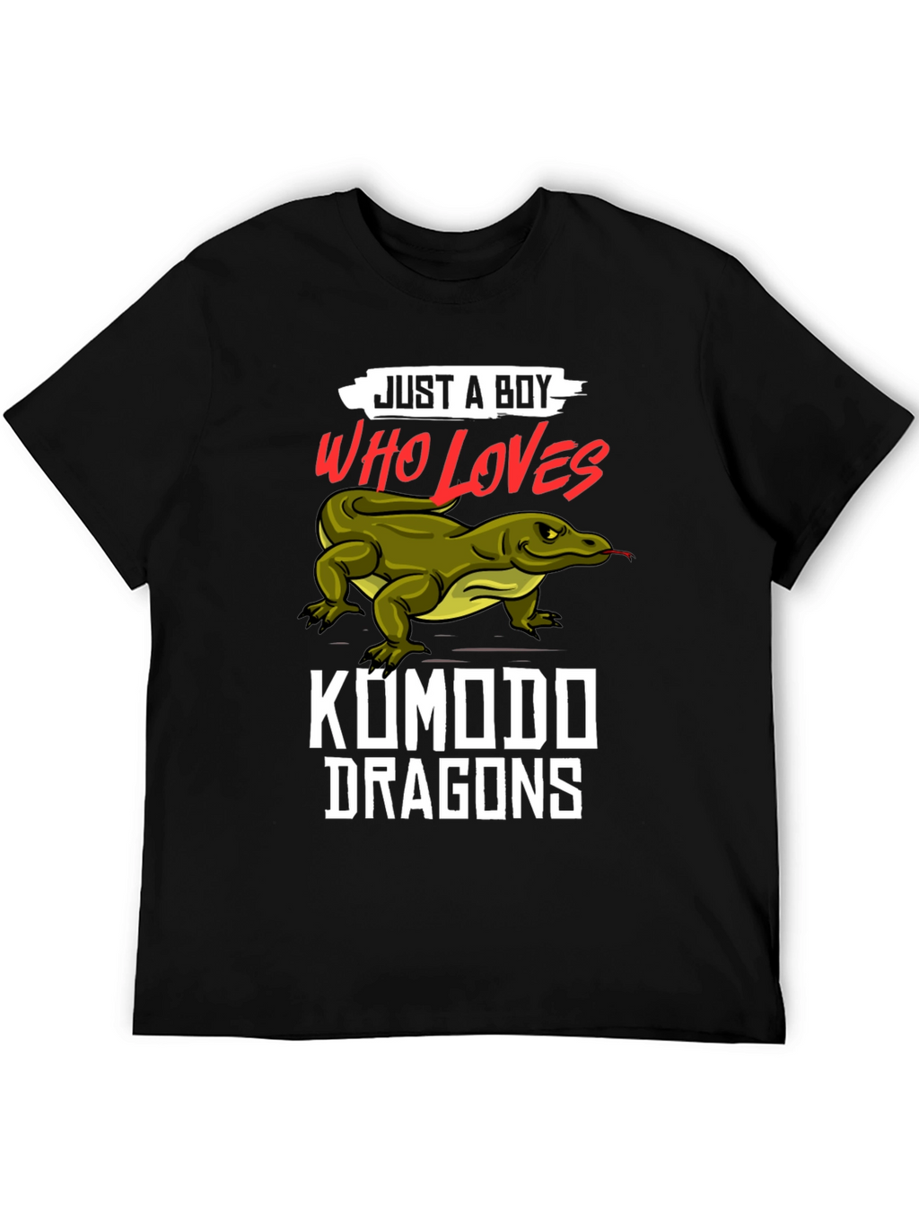 Just A Boy Who Loves Komodo Dragons T-Shirt