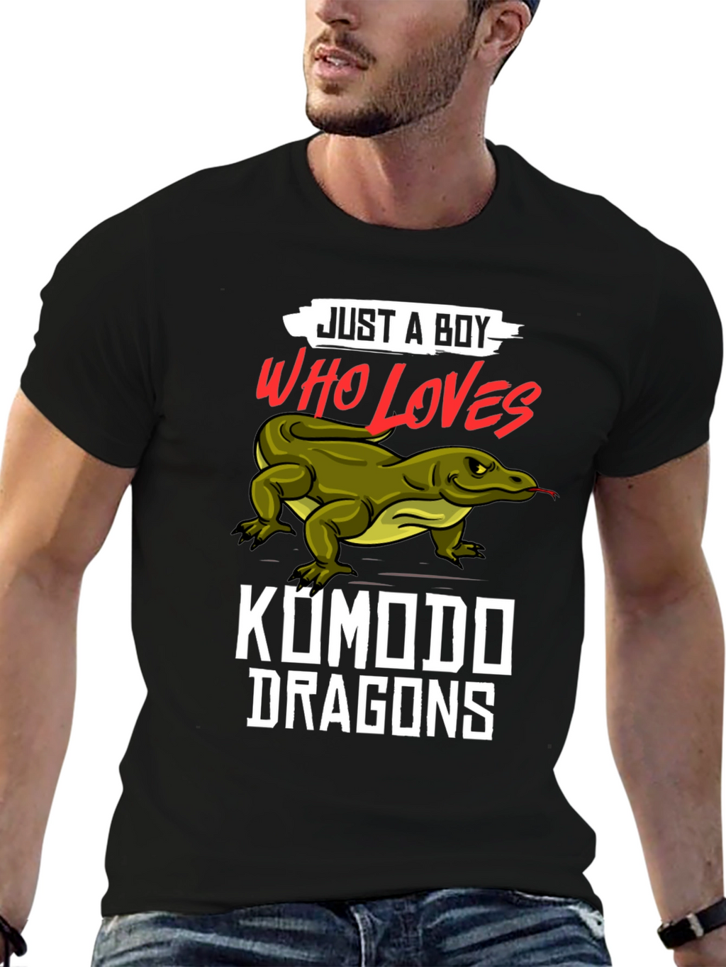 Just A Boy Who Loves Komodo Dragons T-Shirt