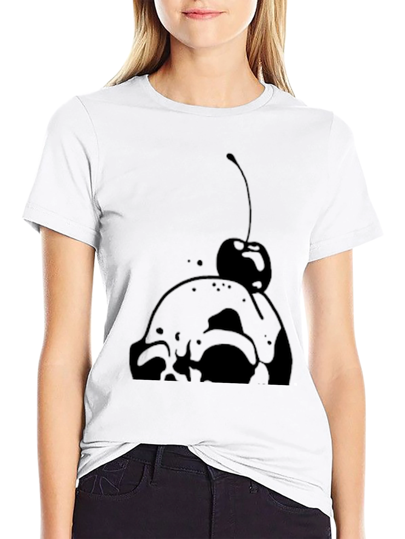 Cherry Skull Graphic Tee