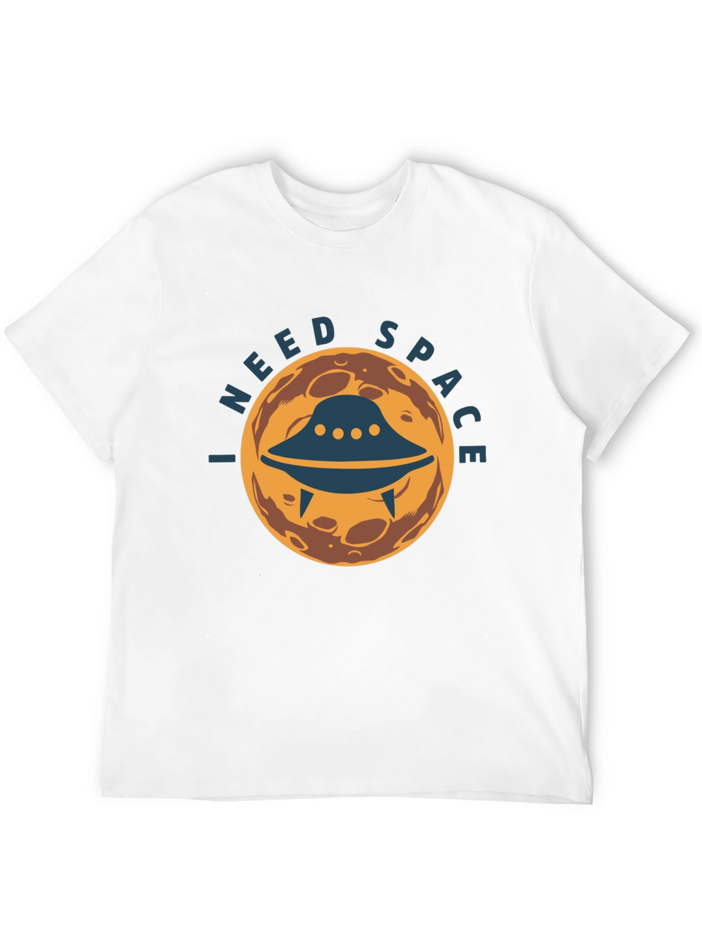 I Need Space Graphic Tee - UFO Alien Design