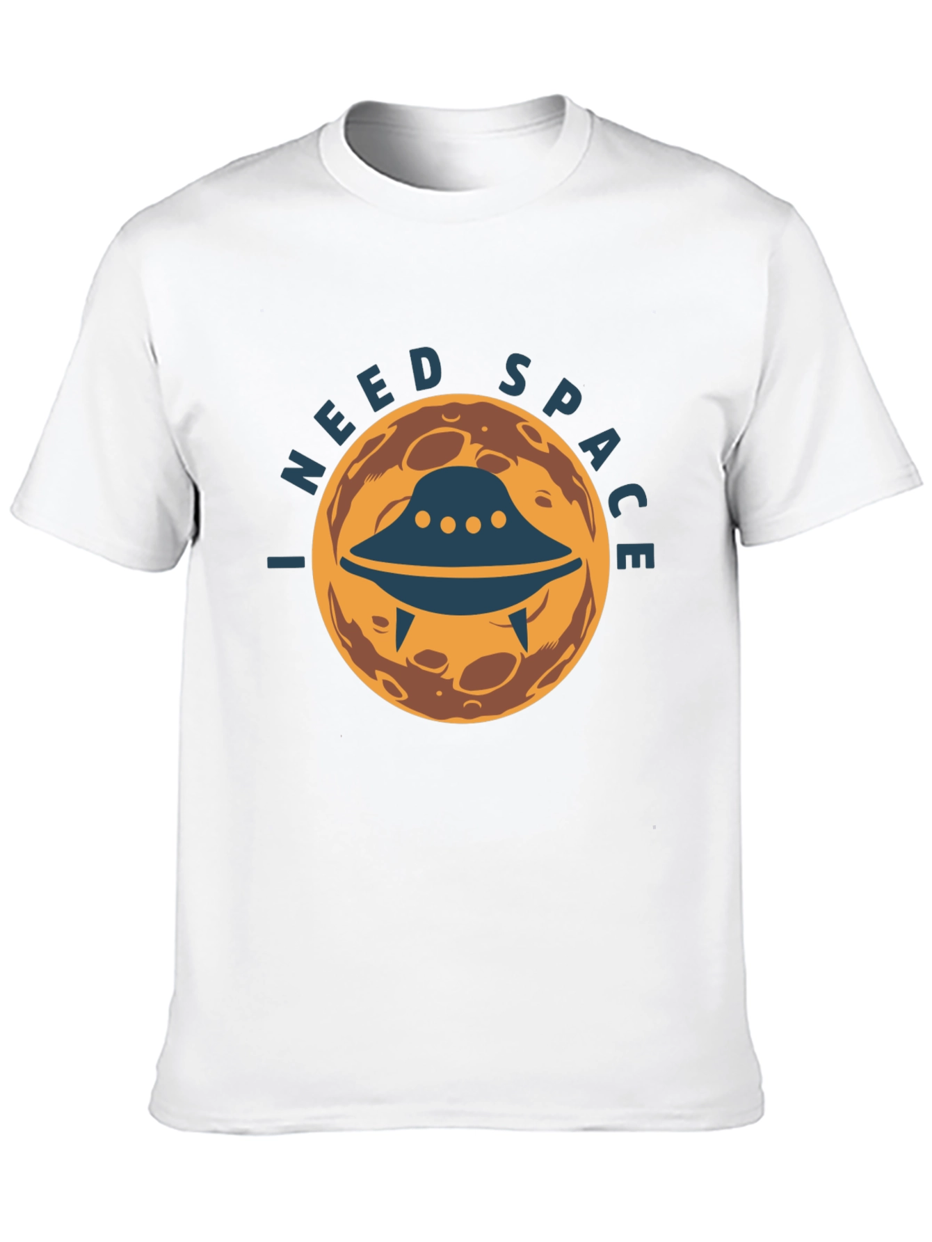 I Need Space Graphic Tee - UFO Alien Design