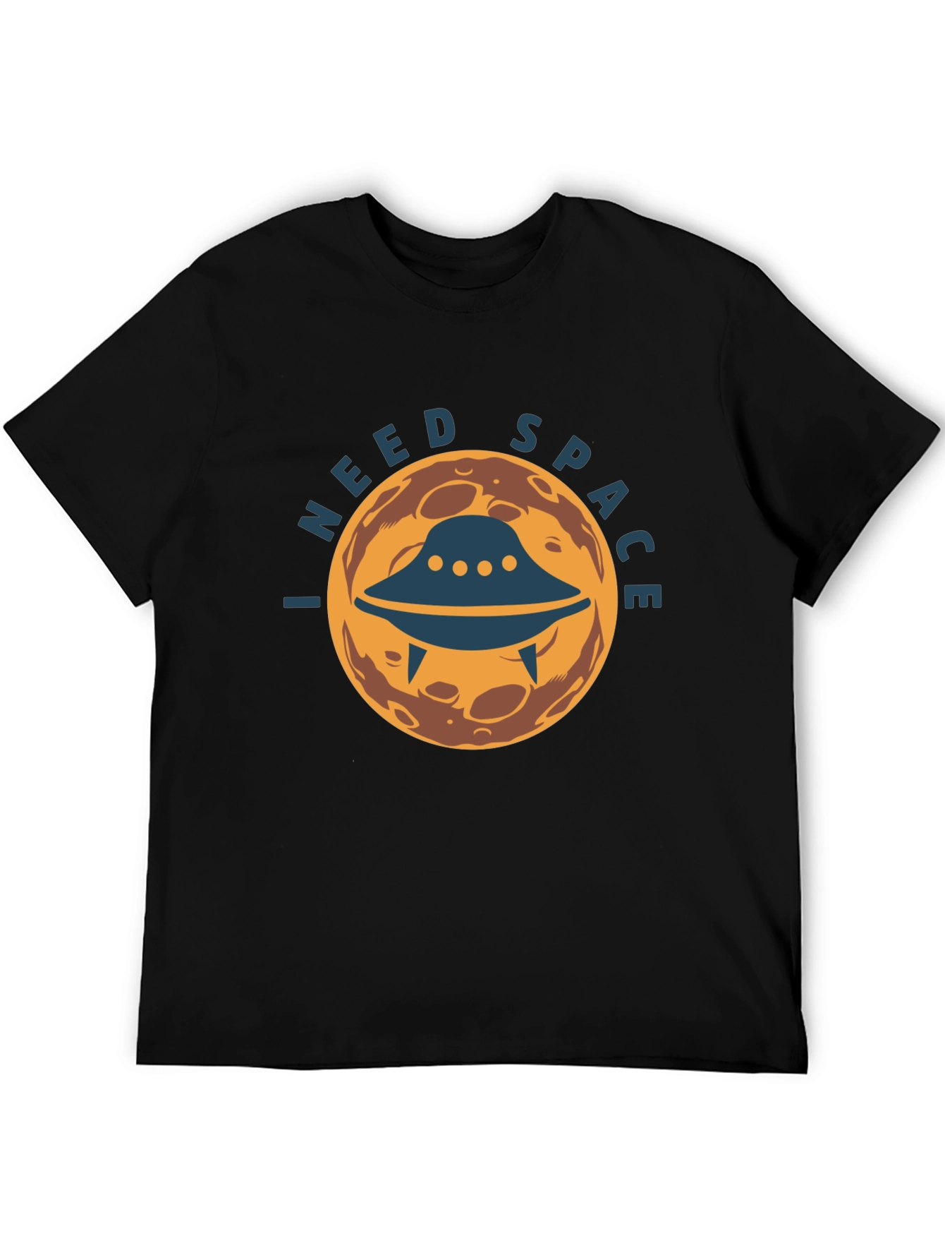I Need Space Graphic Tee - UFO Alien Design