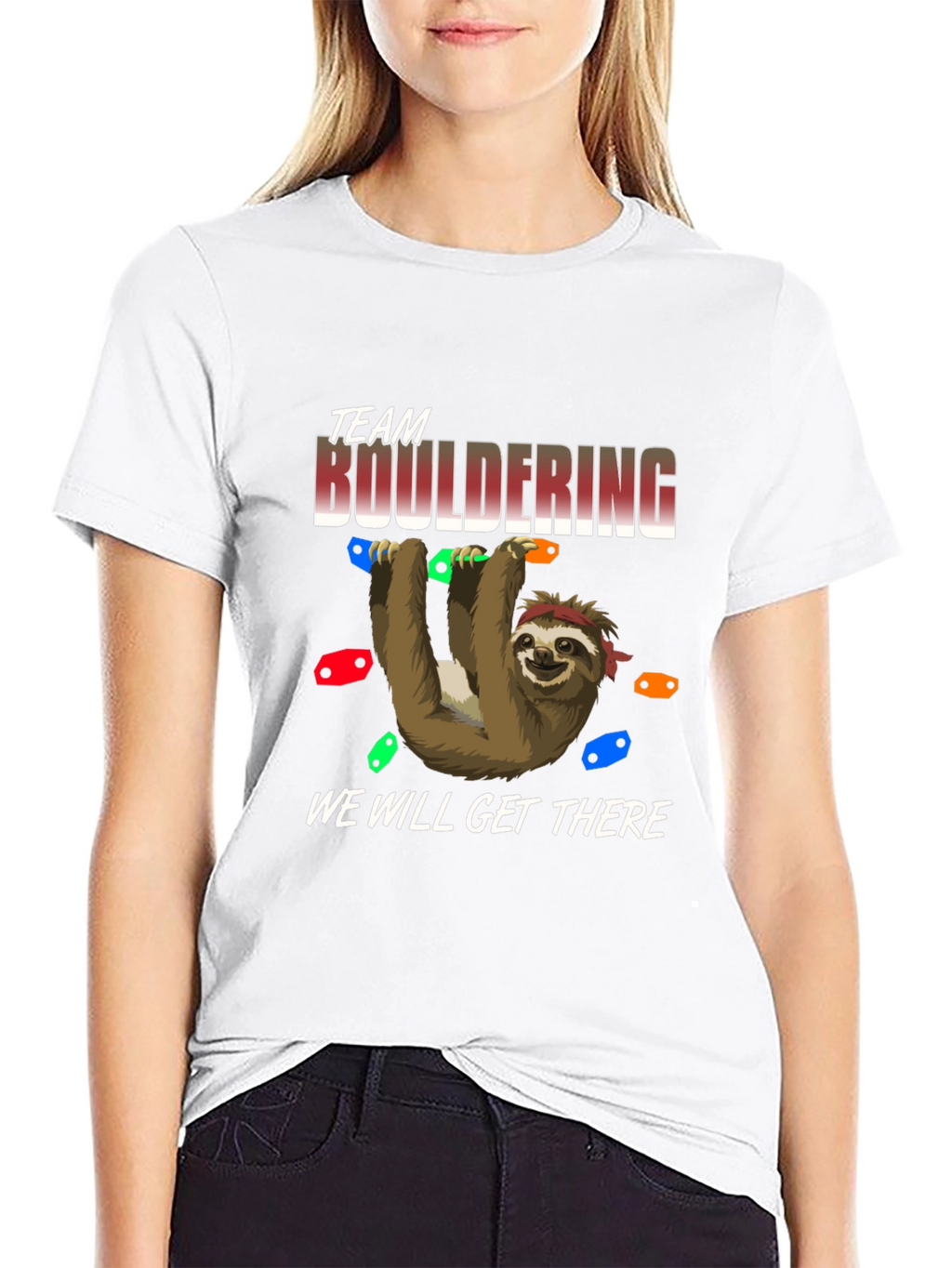 Team Bouldering Sloth Graphic T-Shirt