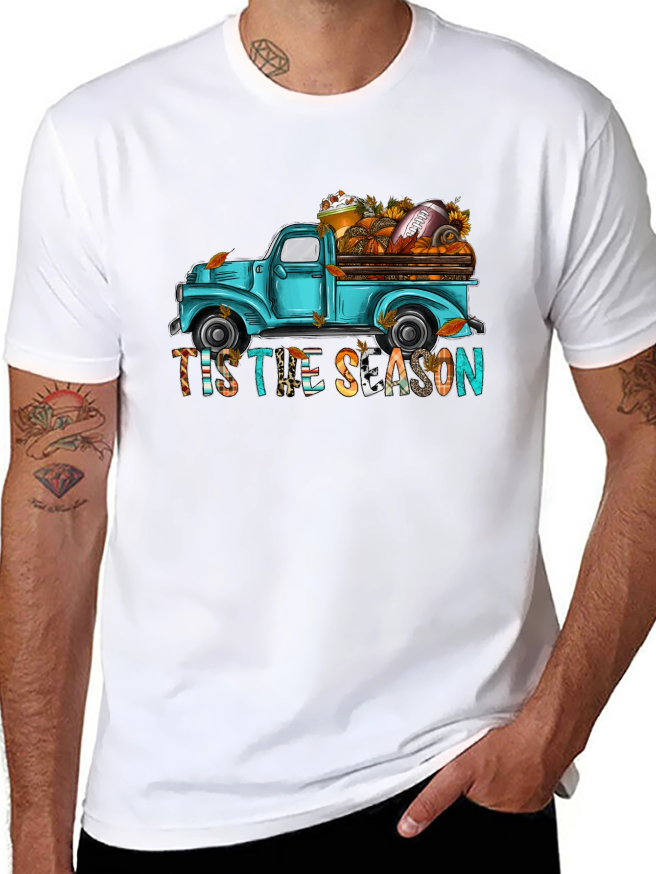 Tis The Season Truck Graphic Tee