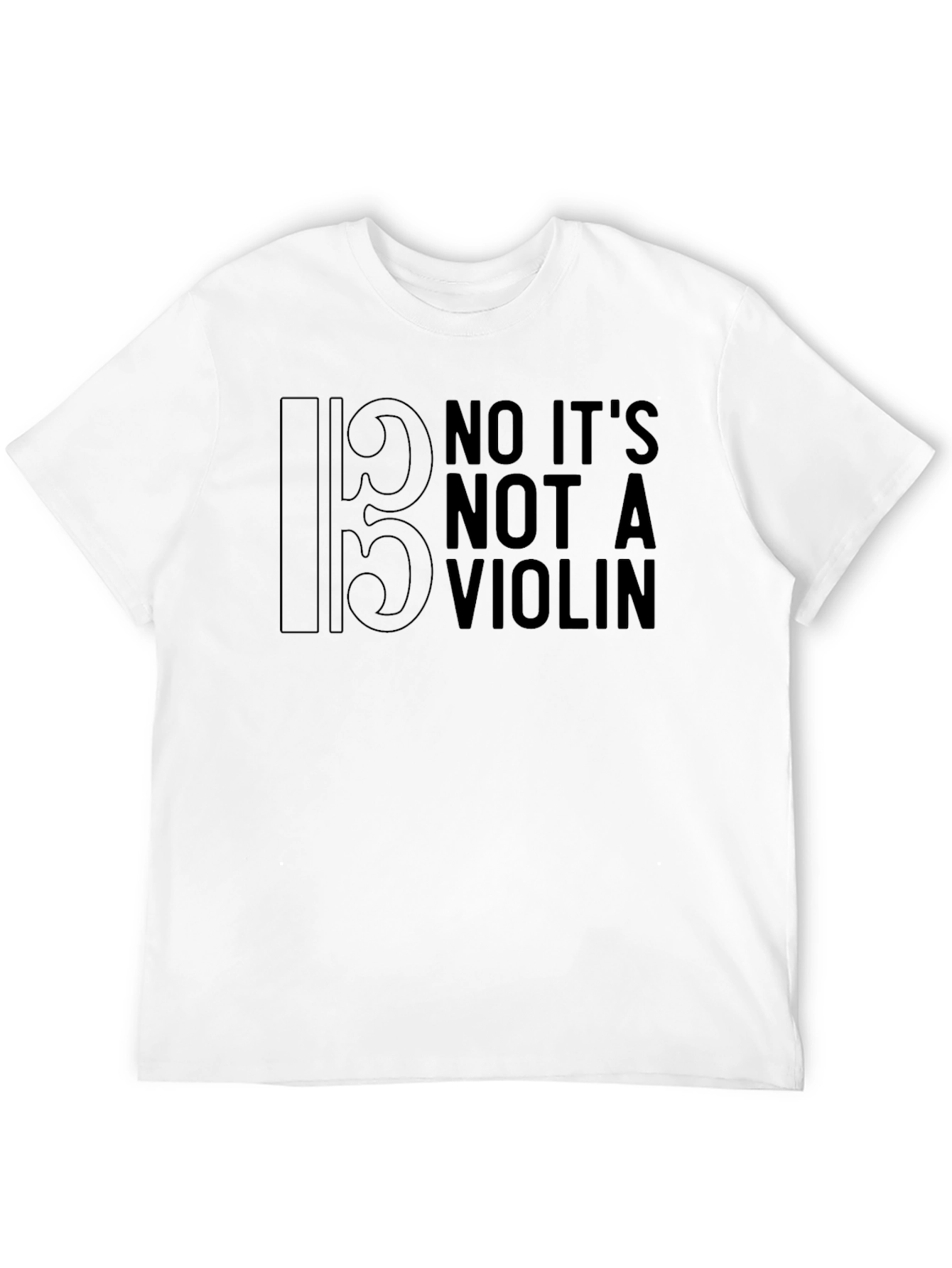 Bass Clef No Violin T-Shirt