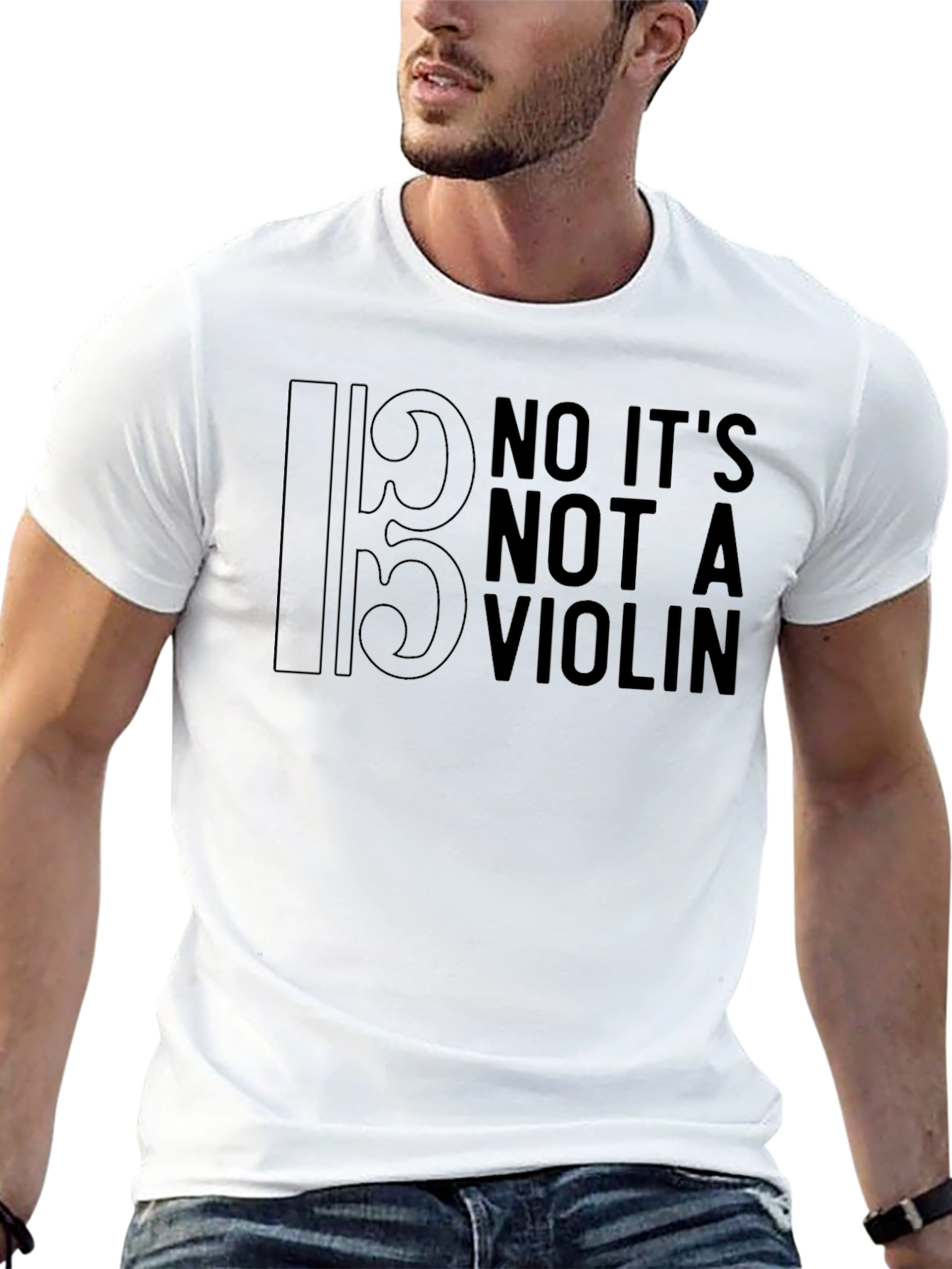 Bass Clef No Violin T-Shirt