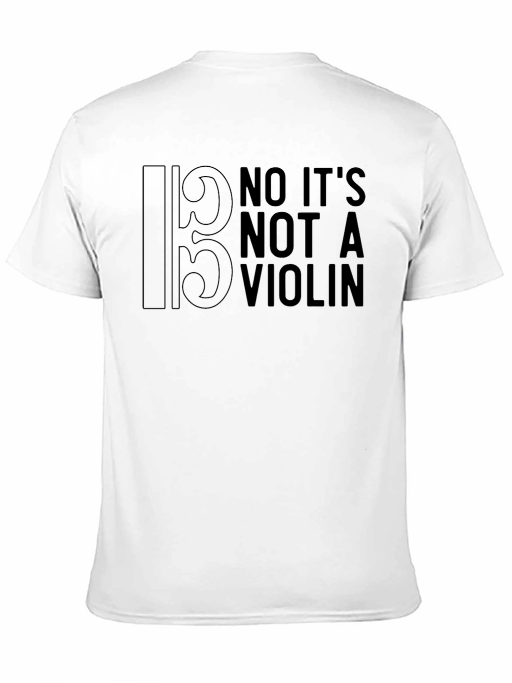 Bass Clef No Violin T-Shirt